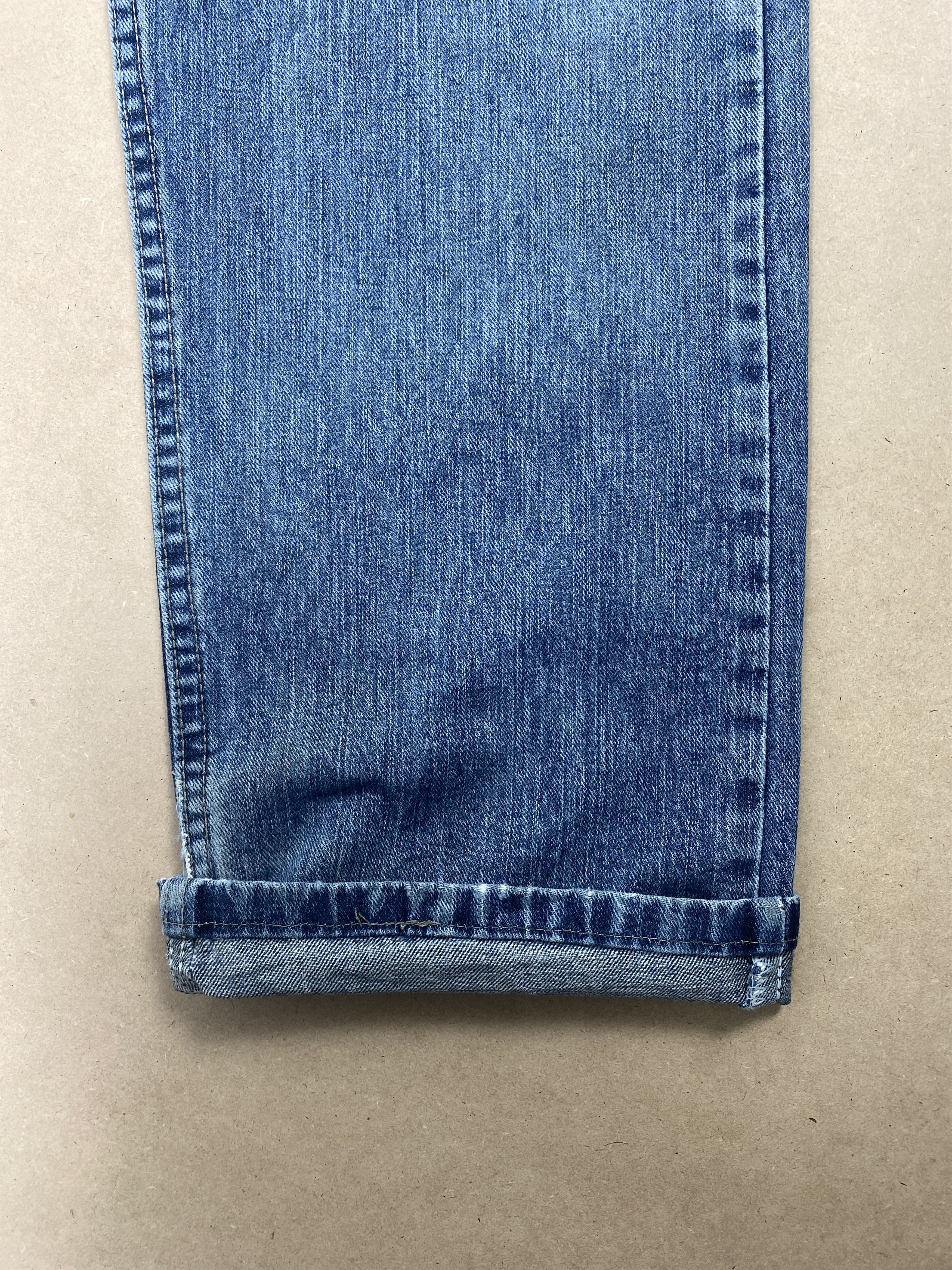 Lee Vintage Lee Straight Cut Distressed Faded Blue Jeans Size US 40 / EU 56 - 5 Thumbnail