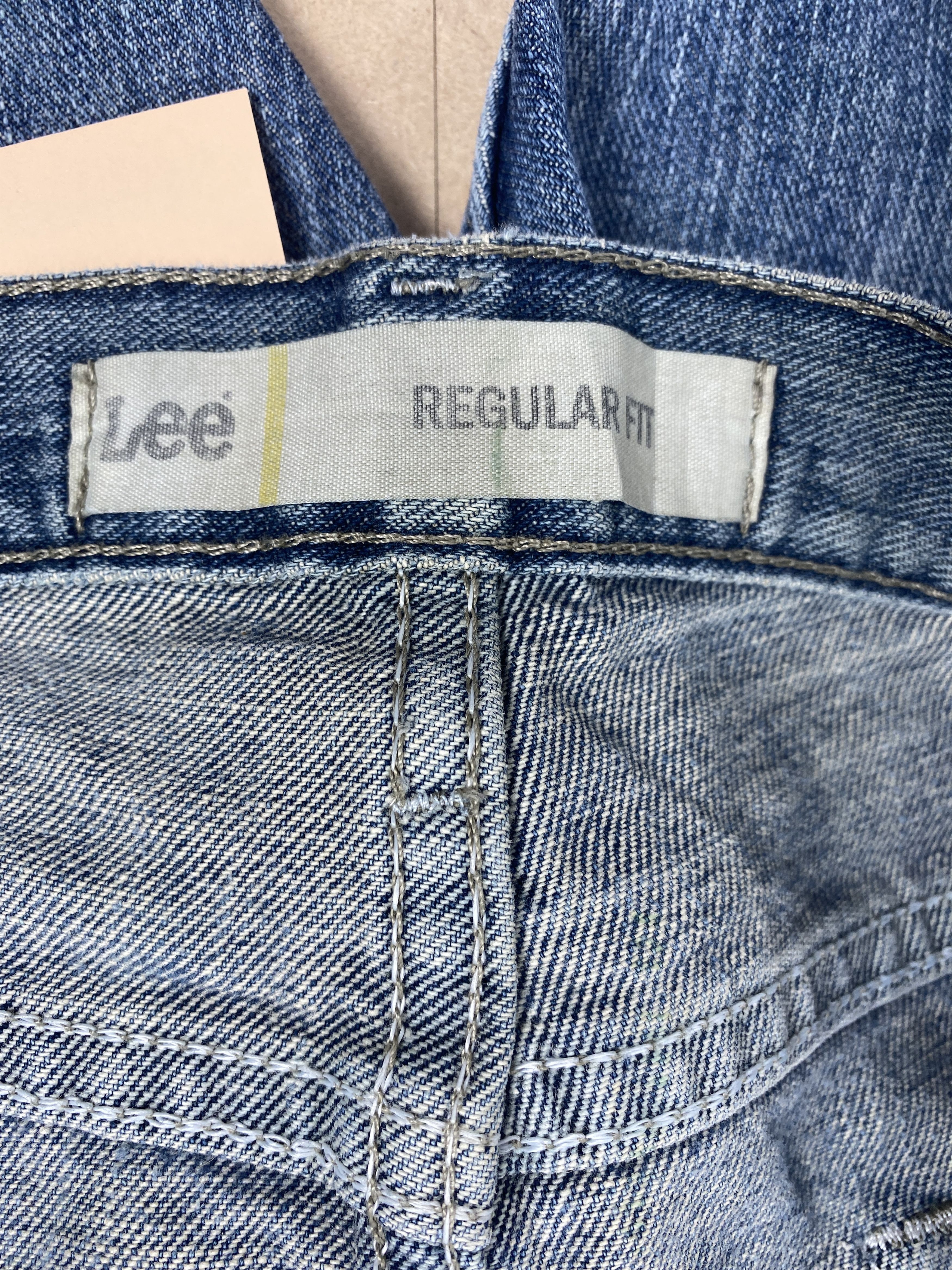 Lee Vintage Lee Straight Cut Distressed Faded Blue Jeans Size US 40 / EU 56 - 10 Thumbnail