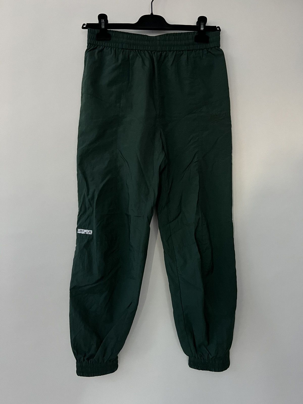 image of Vetements X Reebok Track Pants in Green, Men's (Size 30)