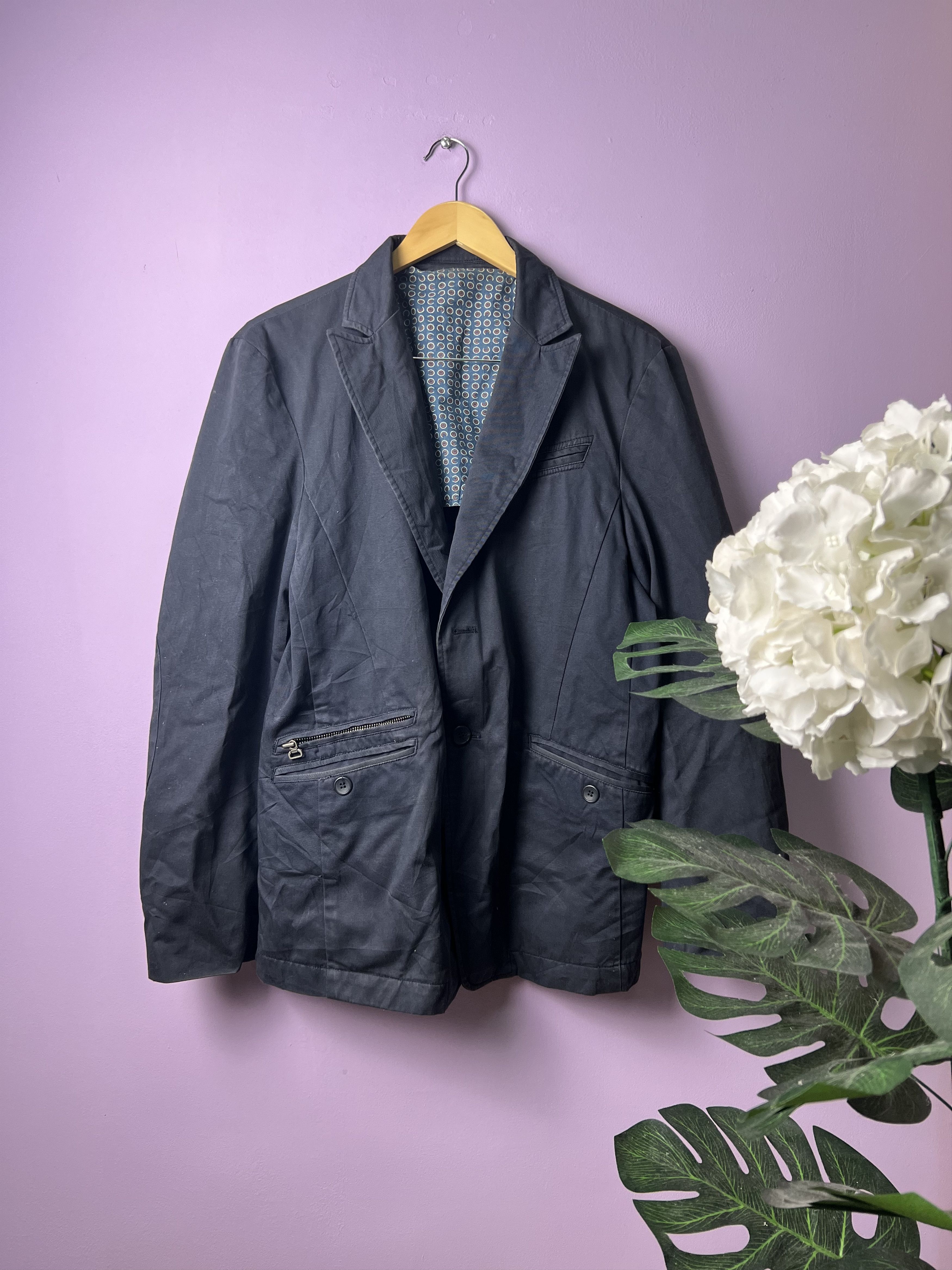 Japanese Brand 🔥Vintage Bottle Elbow Patch Casual Blazers Size US S / EU 44-46 / 1 - 1 Thumbnail