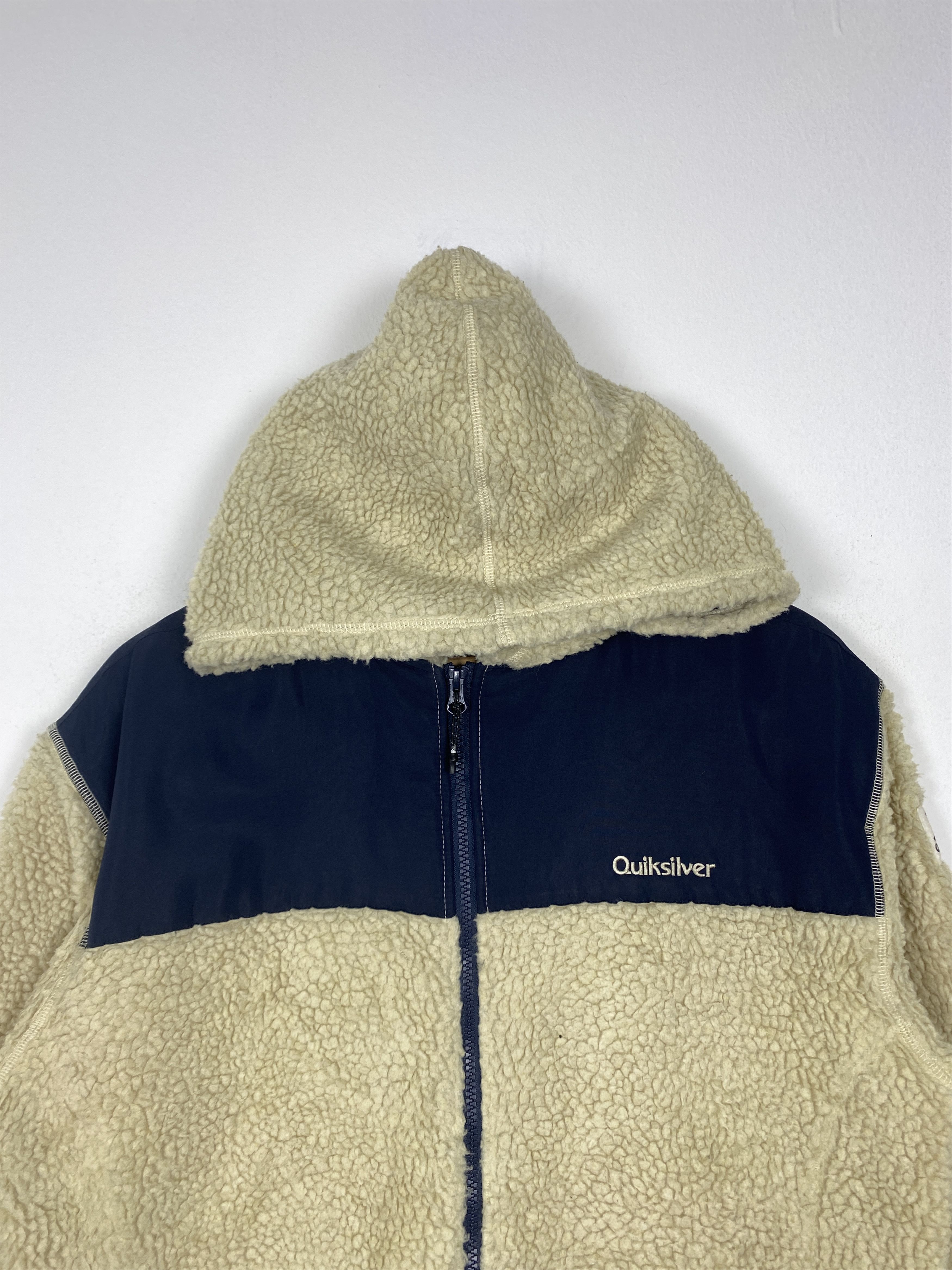 Quiksilver Vintage Quiksilver Hoodie Sherpa Zip Up Jacket J1337 Size US S / EU 44-46 / 1 - 2 Thumbnail