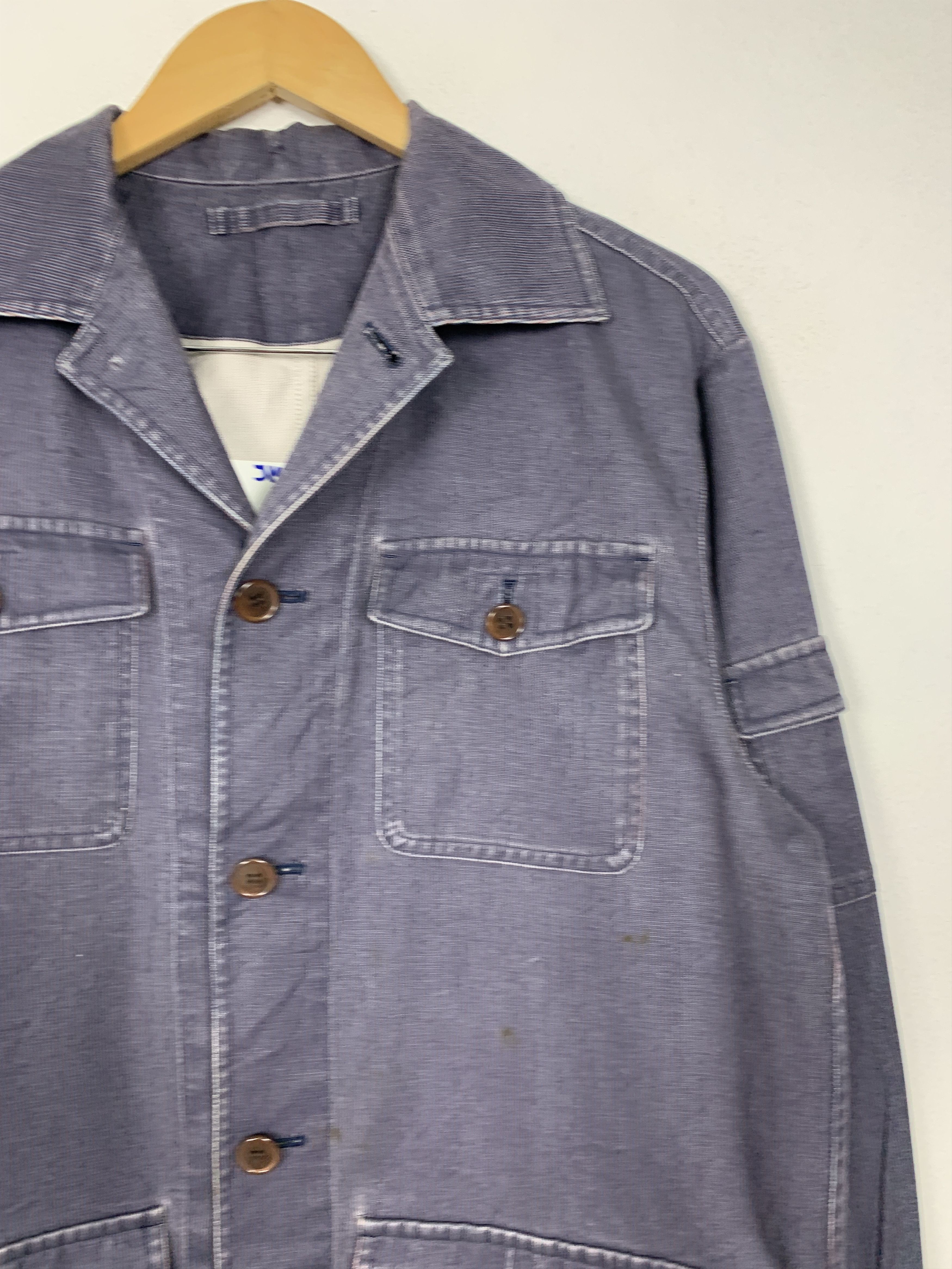 Vintage Vintage TESSUTI DI SONDRIO Workwear Blazzer Jacket J1441 Size US S / EU 44-46 / 1 - 3 Thumbnail