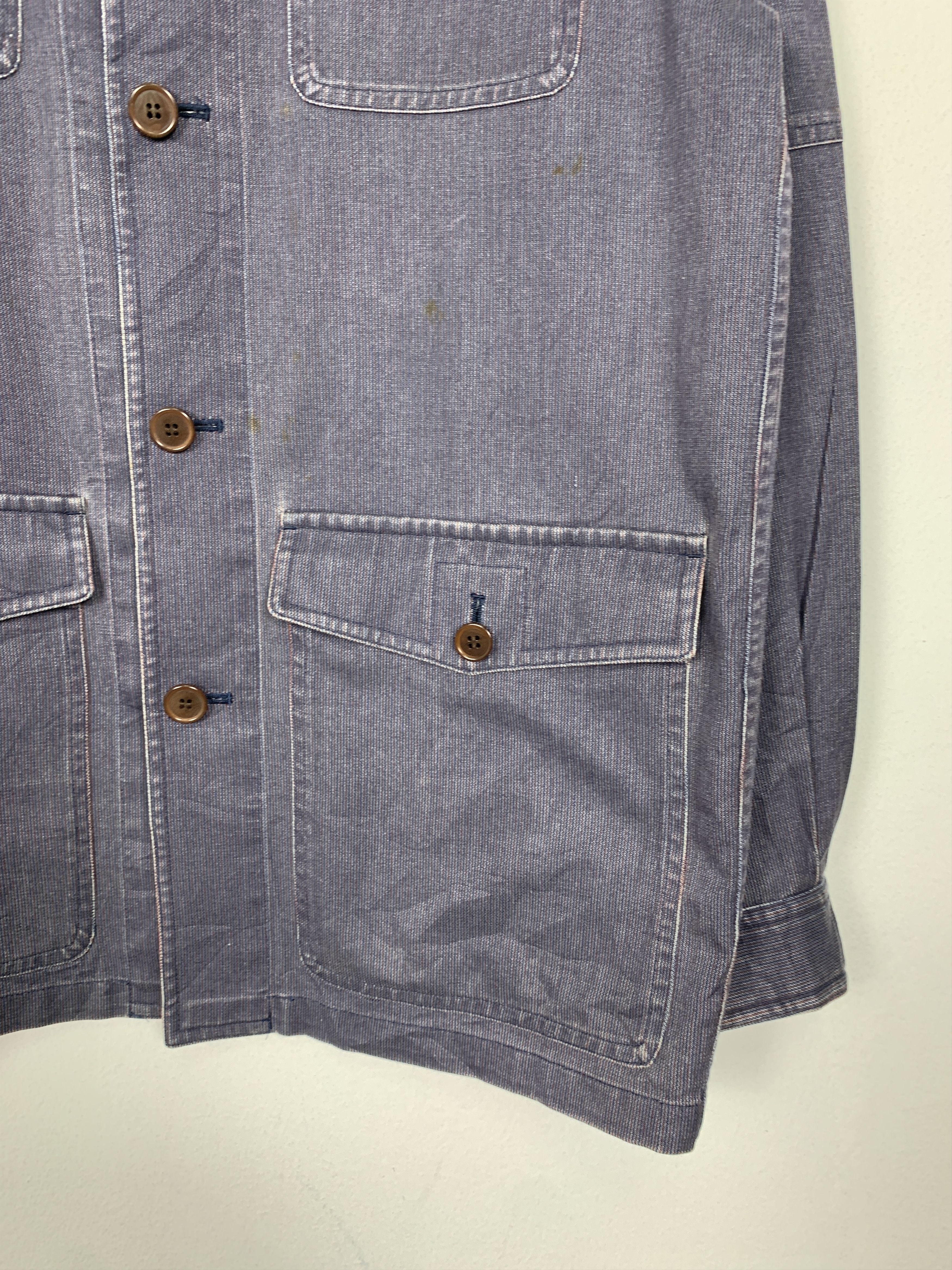 Vintage Vintage TESSUTI DI SONDRIO Workwear Blazzer Jacket J1441 Size US S / EU 44-46 / 1 - 4 Thumbnail