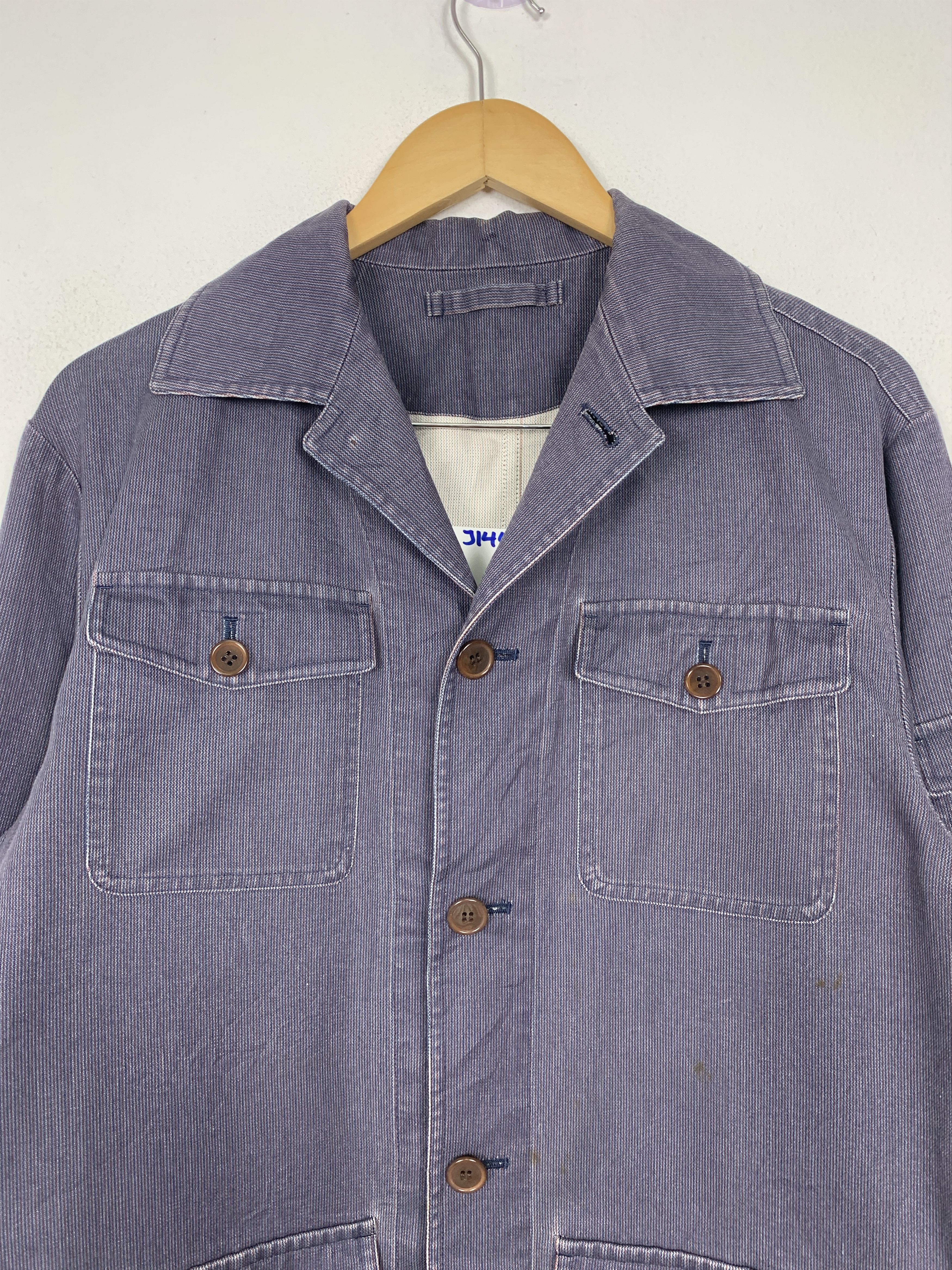 Vintage Vintage TESSUTI DI SONDRIO Workwear Blazzer Jacket J1441 Size US S / EU 44-46 / 1 - 2 Thumbnail