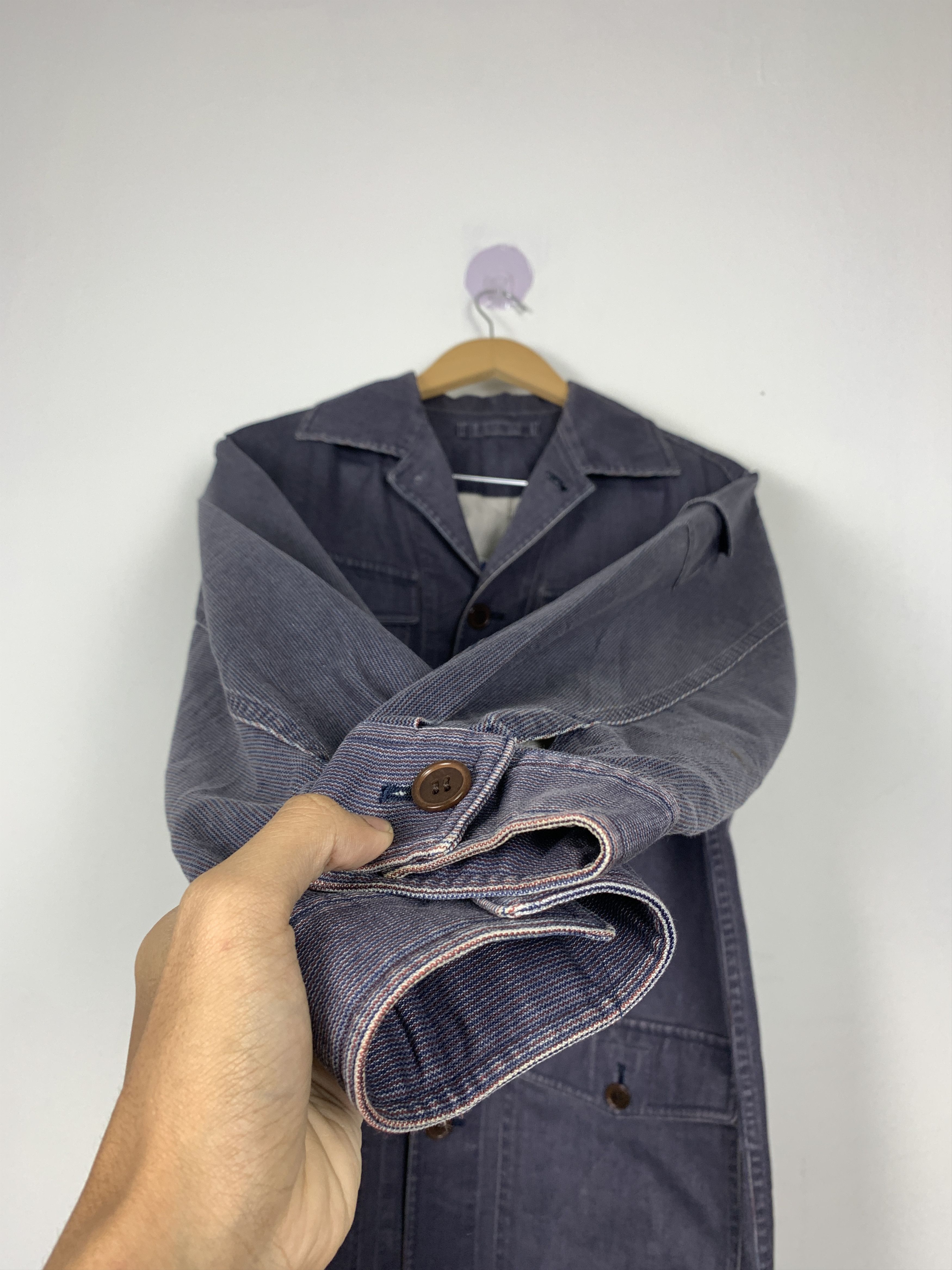 Vintage Vintage TESSUTI DI SONDRIO Workwear Blazzer Jacket J1441 Size US S / EU 44-46 / 1 - 5 Thumbnail