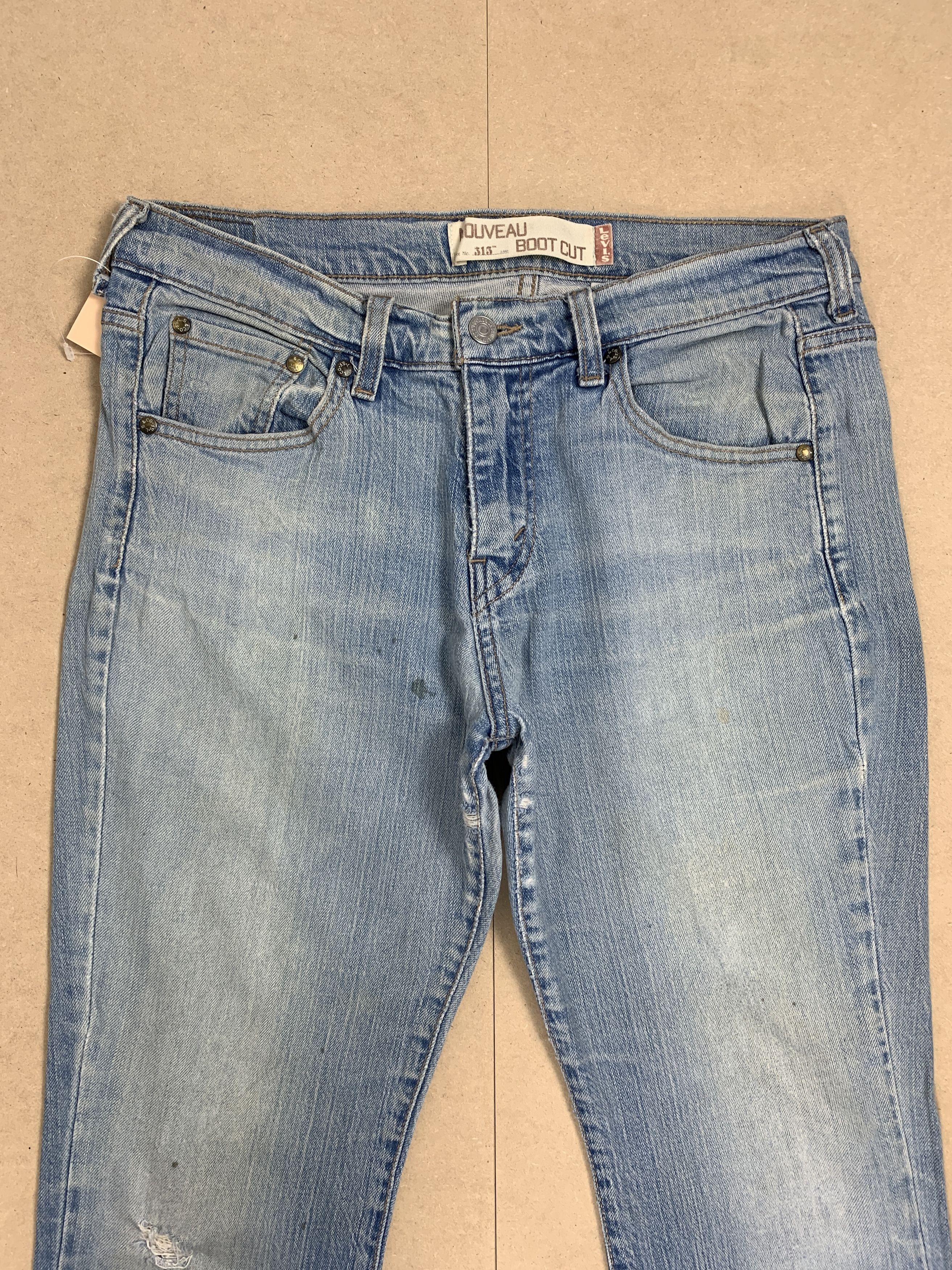 Levi's Vintage Levis 515 Boot Cut Faded Stone Wash Jeans Size US 30 / EU 46 - 2 Thumbnail