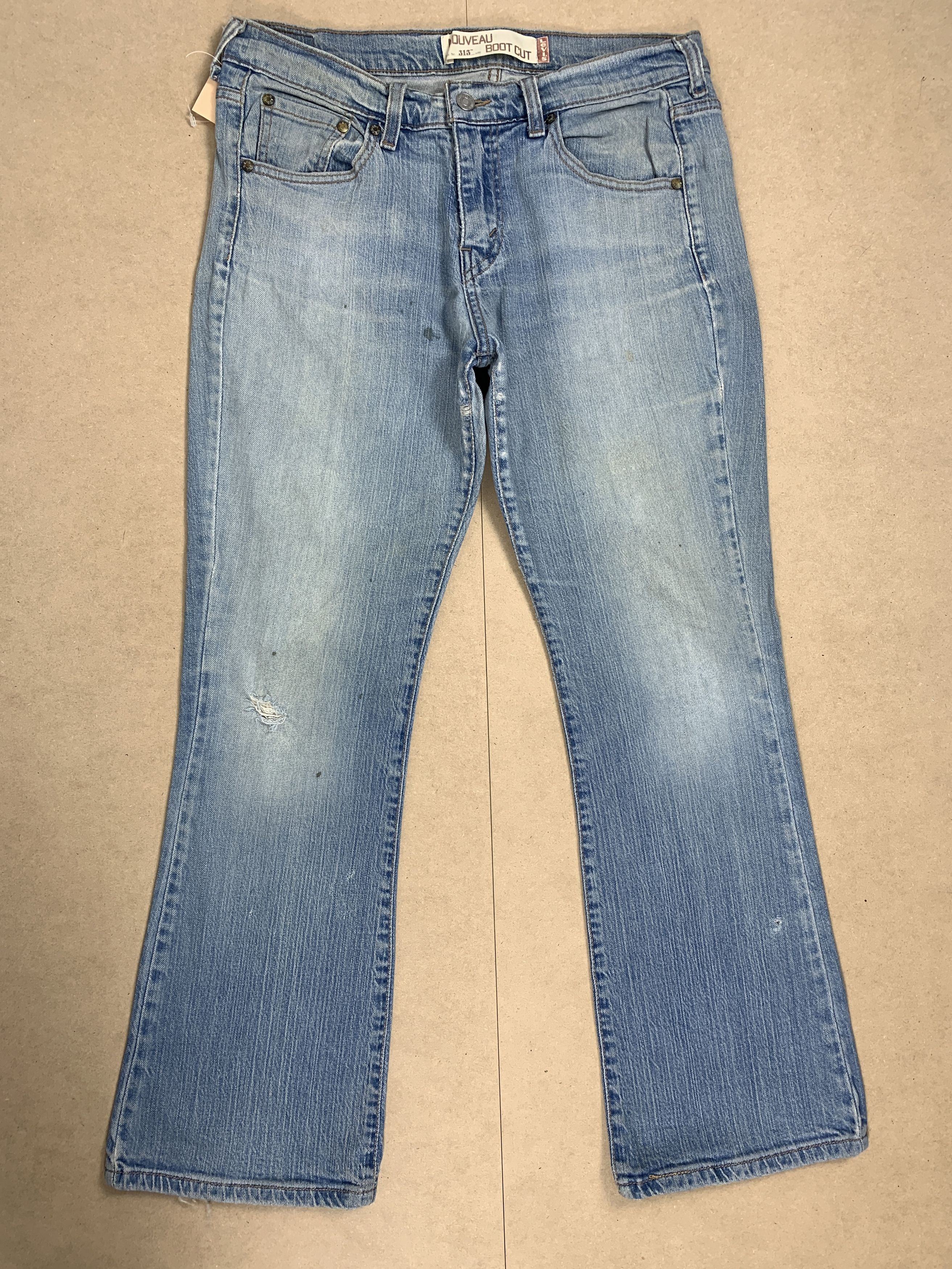 image of Levis 515 Boot Cut Faded Stone Wash Jeans in Stonewash, Men's (Size 30)