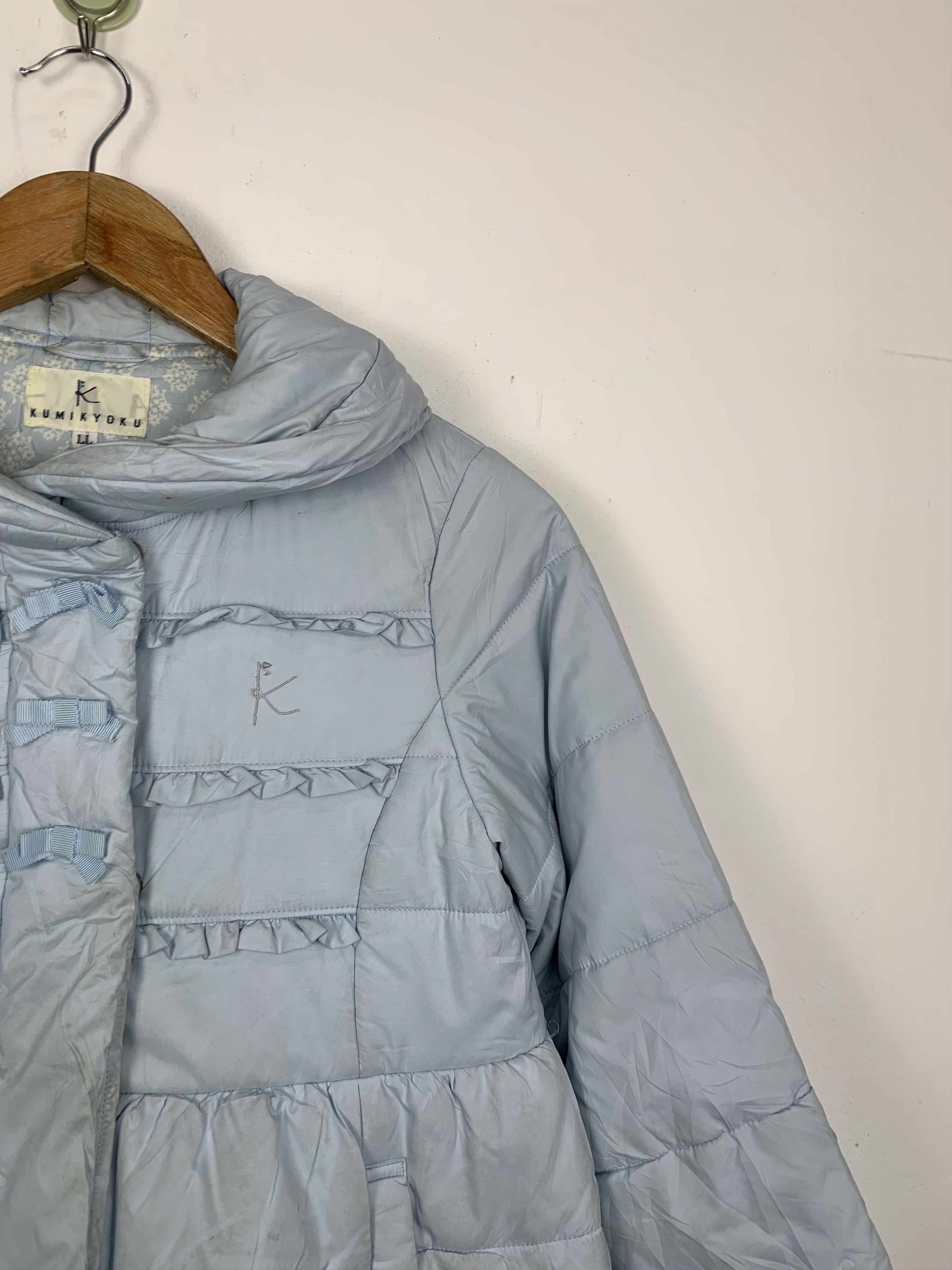 Japanese Brand × Vintage Vintage KUMIKYOKU Puffer Abstract Lining Jacket Size S / US 4 / IT 40 - 4 Thumbnail