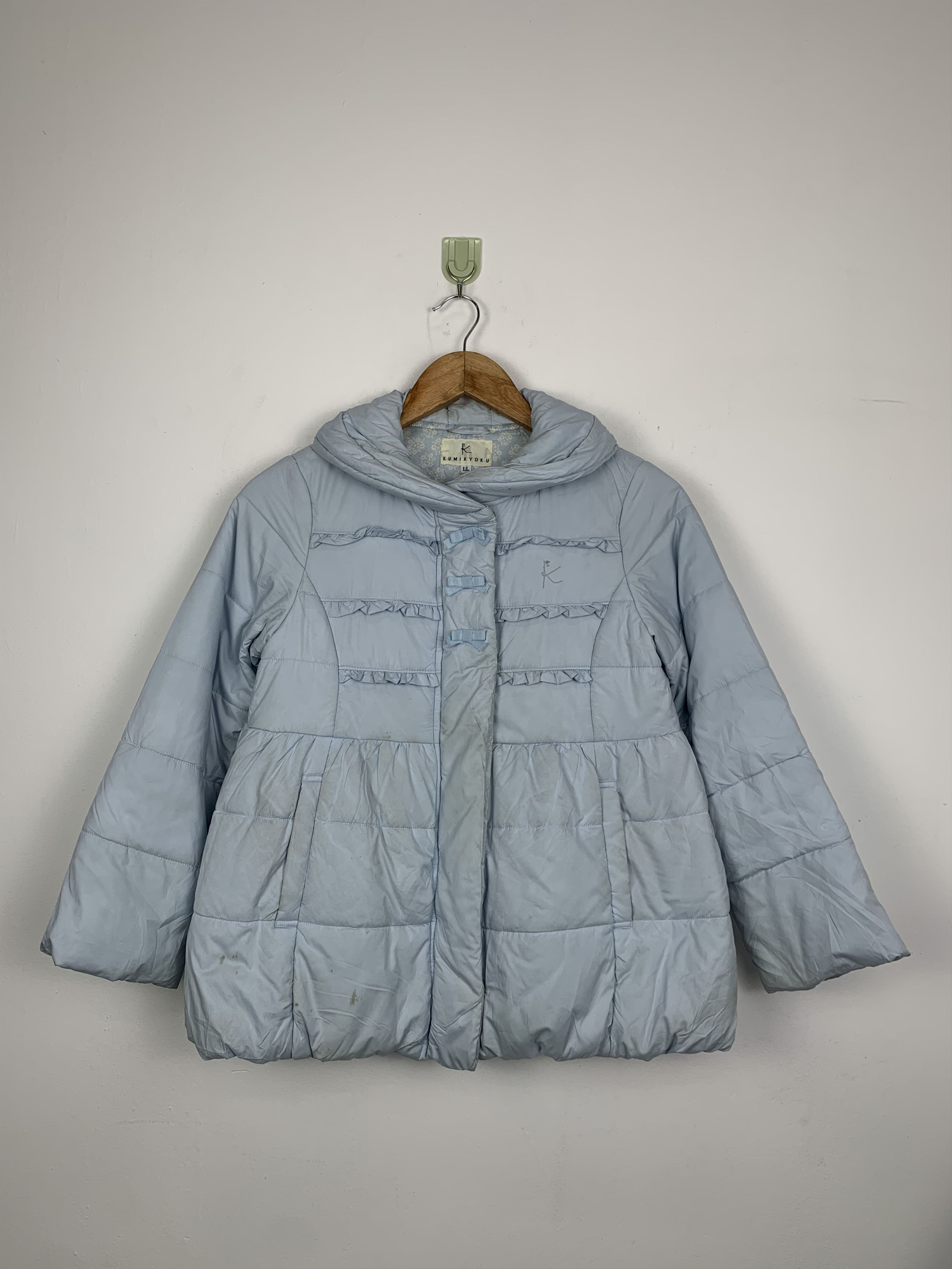 Japanese Brand × Vintage Vintage KUMIKYOKU Puffer Abstract Lining Jacket Size S / US 4 / IT 40 - 1 Thumbnail