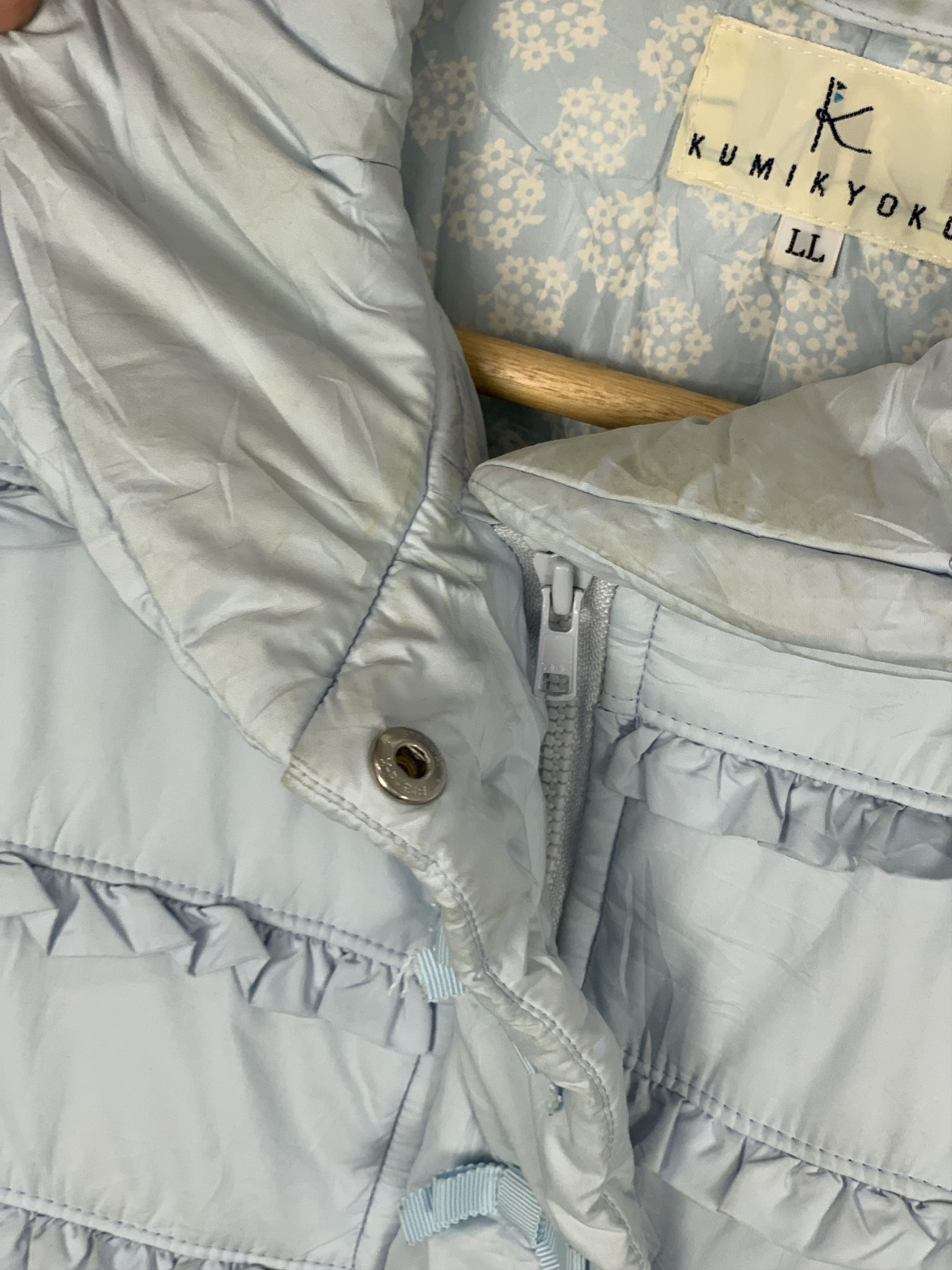 Japanese Brand × Vintage Vintage KUMIKYOKU Puffer Abstract Lining Jacket Size S / US 4 / IT 40 - 9 Thumbnail