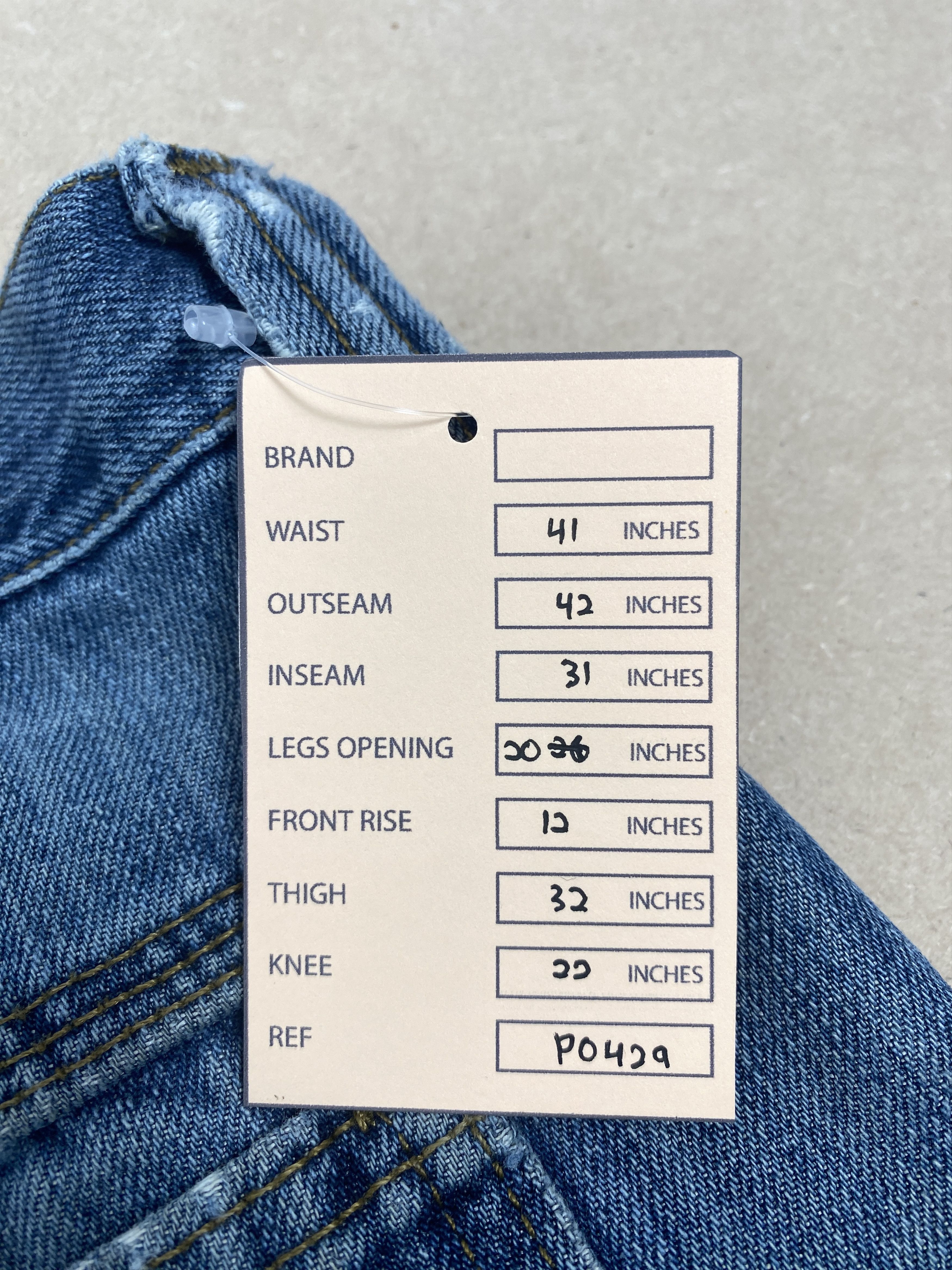 Lee × Vintage Vintage Lee Carpenter Straight Cut Faded Blue Jeans Size US 41 - 16 Thumbnail