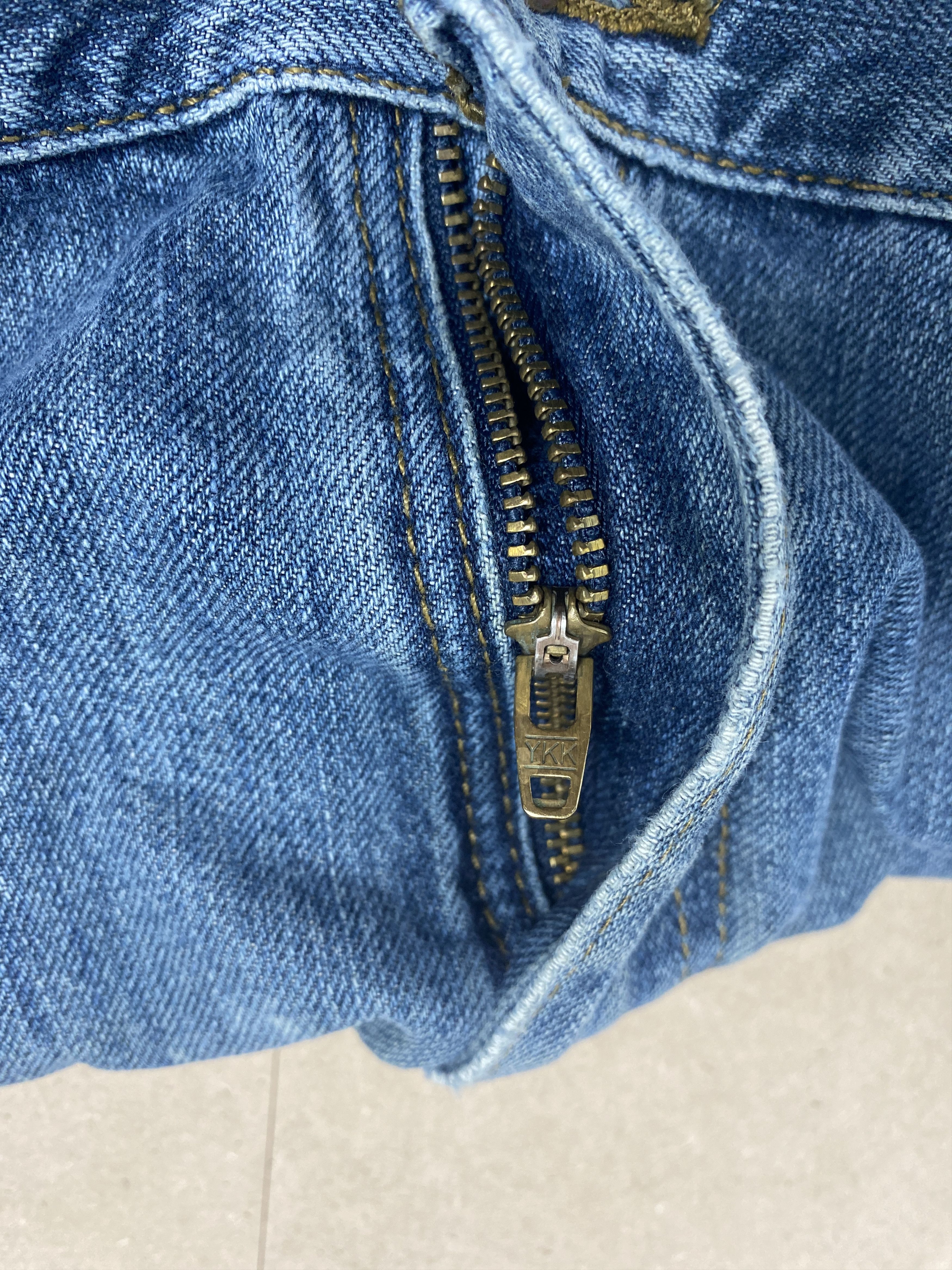 Lee × Vintage Vintage Lee Carpenter Straight Cut Faded Blue Jeans Size US 41 - 15 Thumbnail