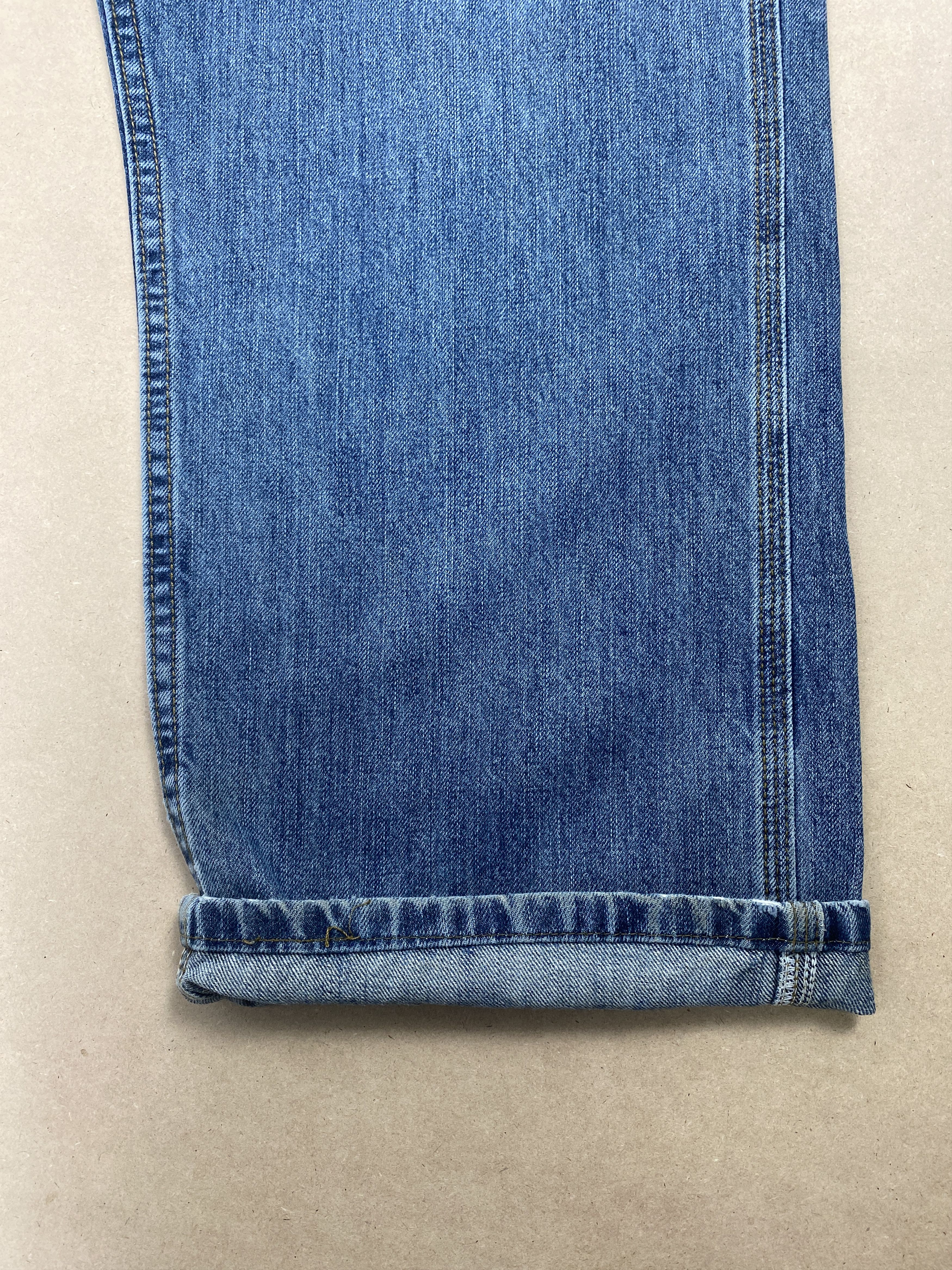 Lee × Vintage Vintage Lee Carpenter Straight Cut Faded Blue Jeans Size US 41 - 5 Thumbnail