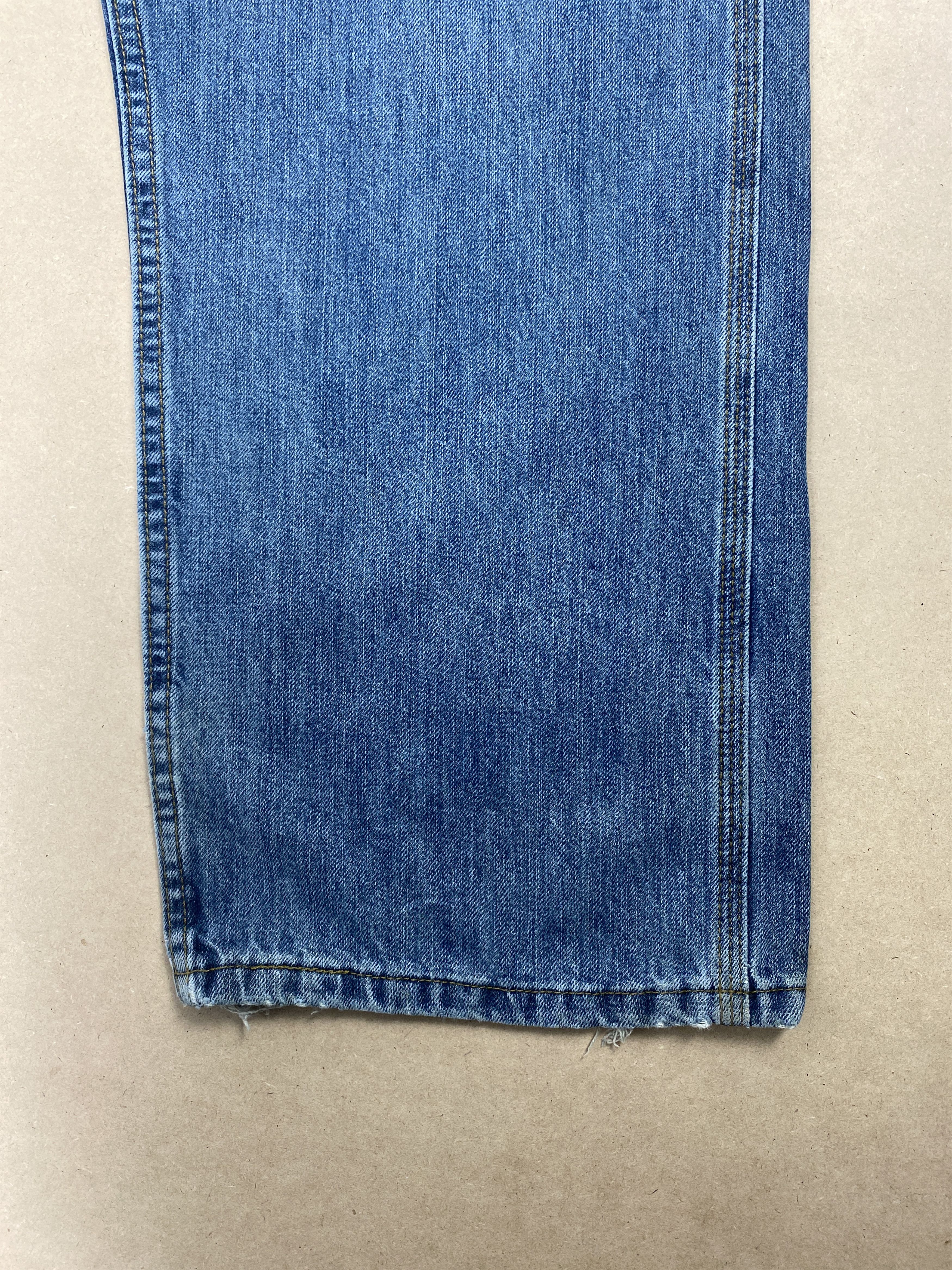 Lee × Vintage Vintage Lee Carpenter Straight Cut Faded Blue Jeans Size US 41 - 4 Thumbnail
