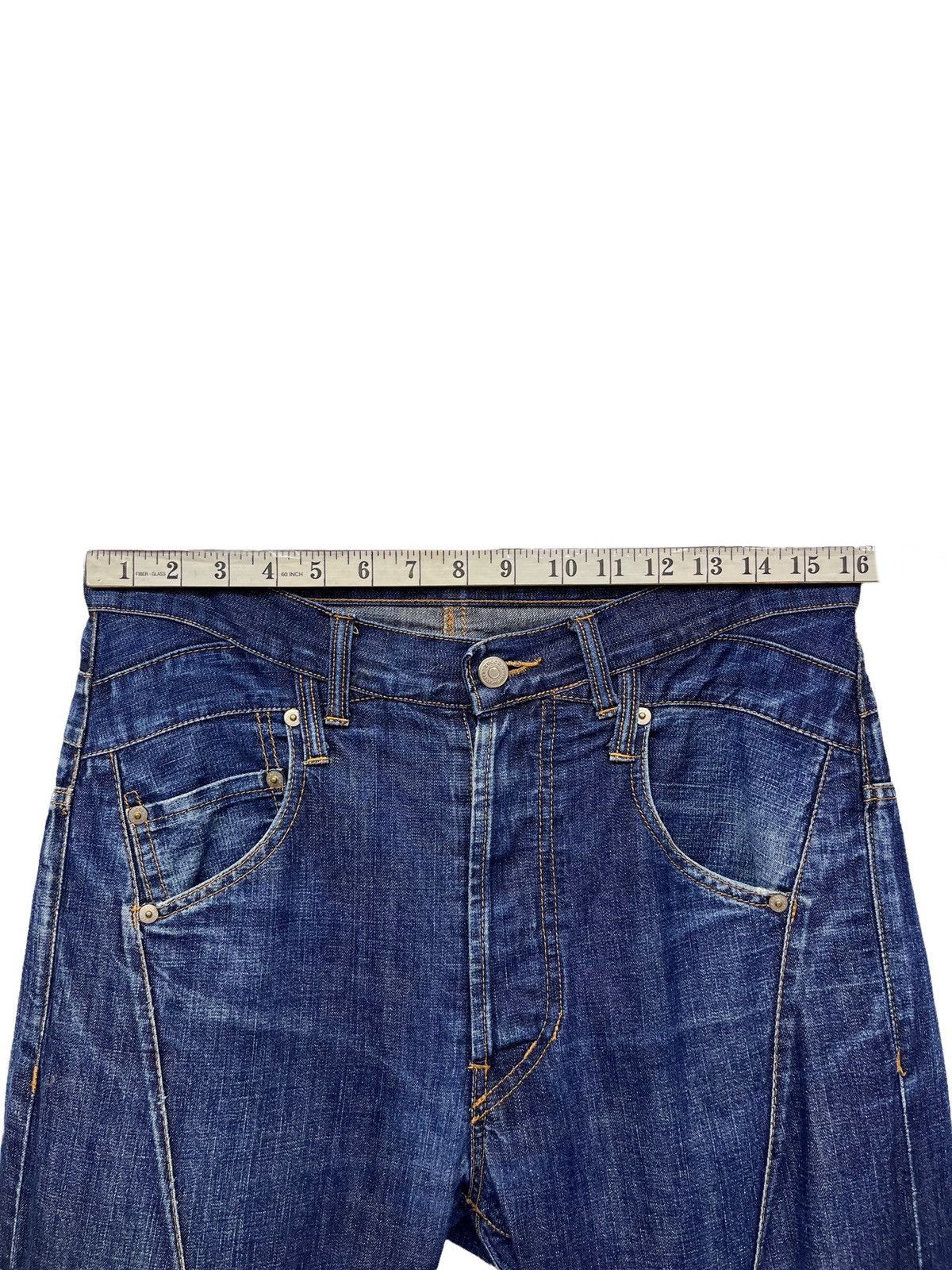 CABANE de ZUCCa 🔥Designer CABANE DE ZUCCA A-Net Distressed Selvedge Denim Size US 31 - 21 Thumbnail