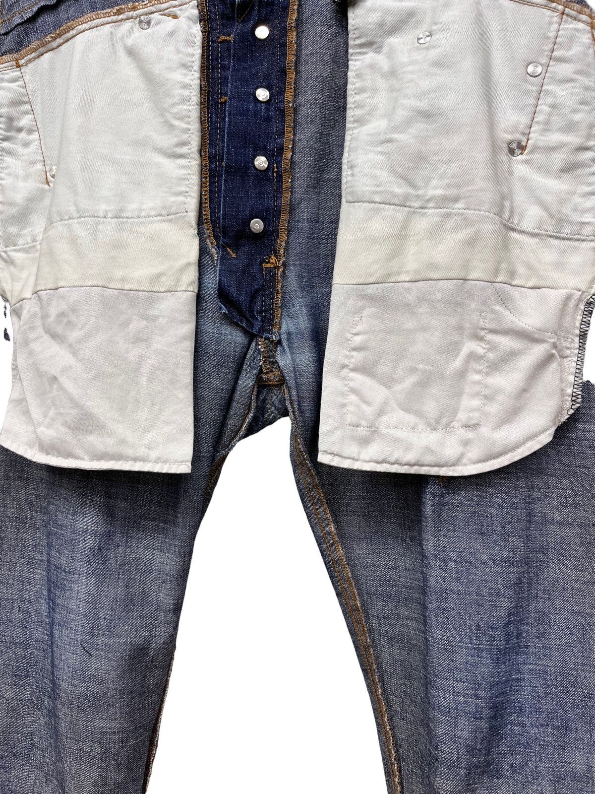CABANE de ZUCCa 🔥Designer CABANE DE ZUCCA A-Net Distressed Selvedge Denim Size US 31 - 18 Thumbnail
