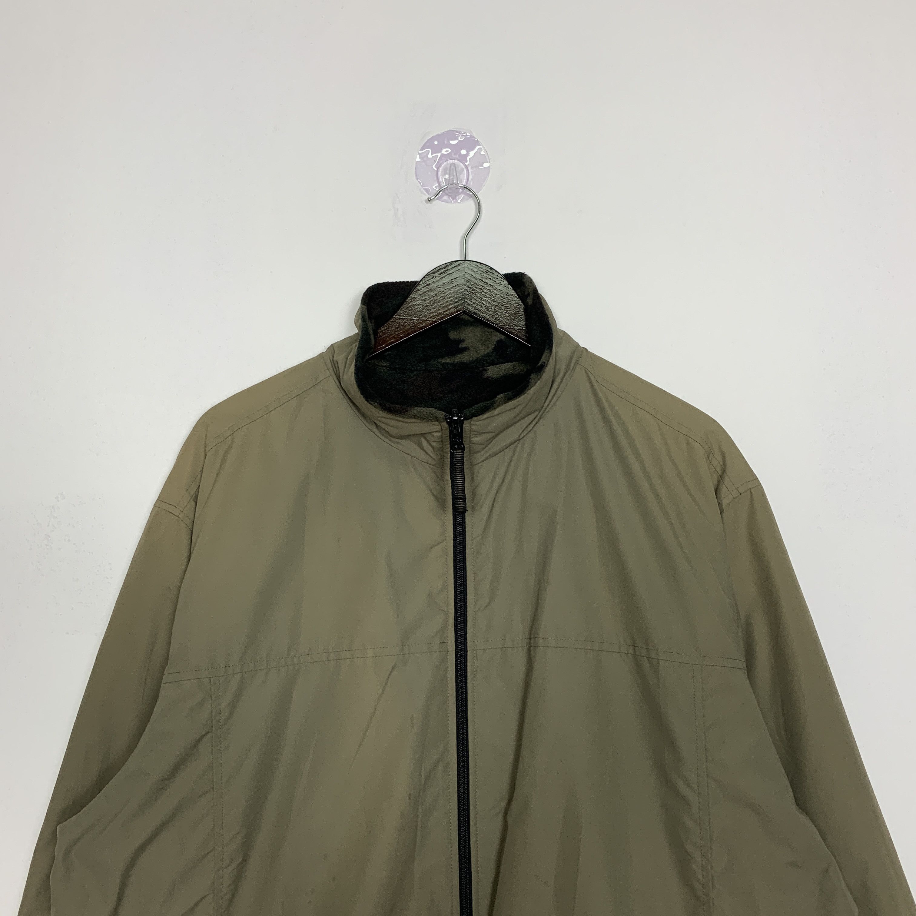 Japanese Brand Reversible UNIQLO Fleece Camouflage Jacket Size US L / EU 52-54 / 3 - 8 Thumbnail