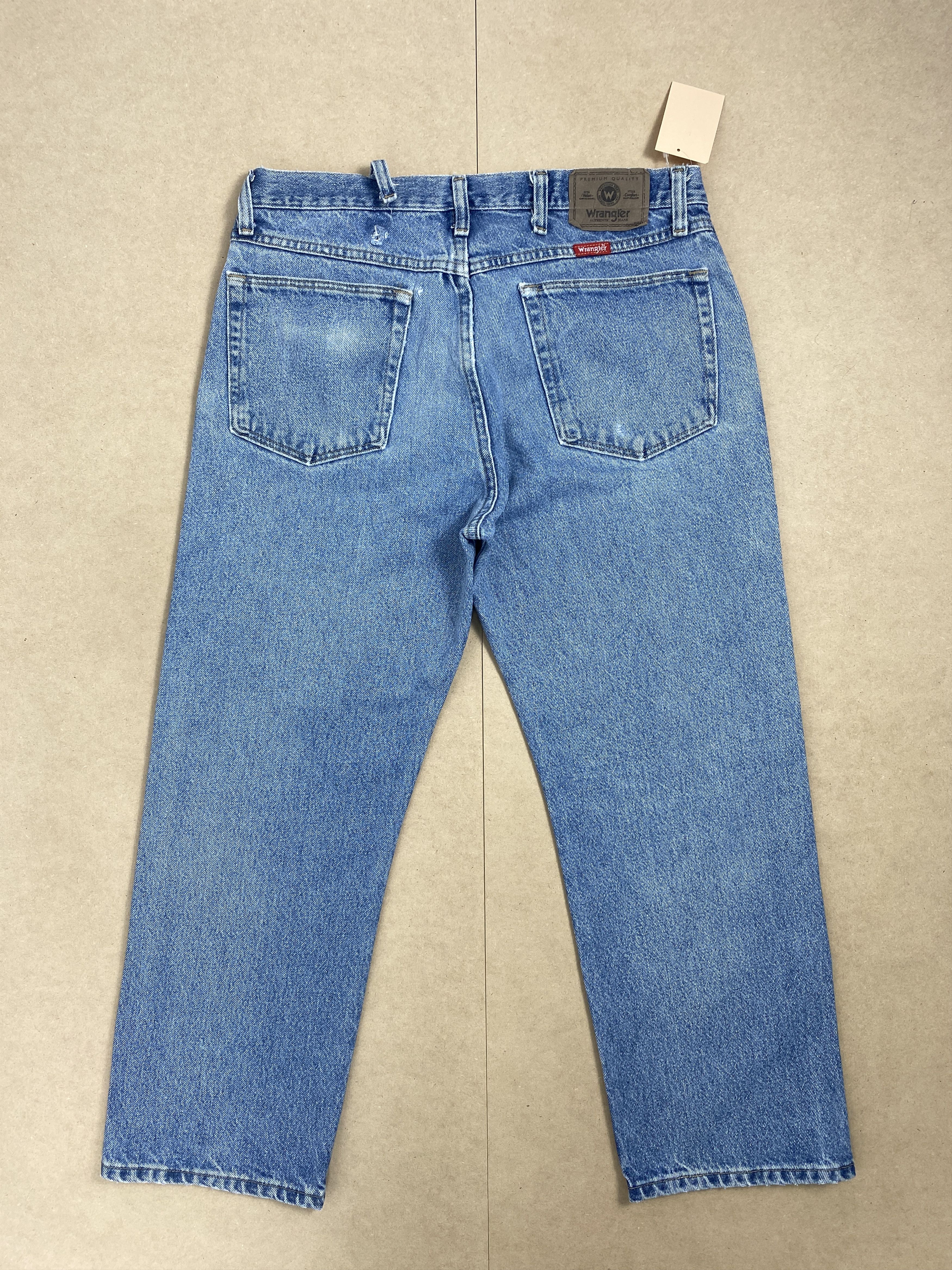 Vintage Vintage Wrangler Straight Cut Faded Mid Wash Jeans Size US 34 / EU 50 - 5 Thumbnail