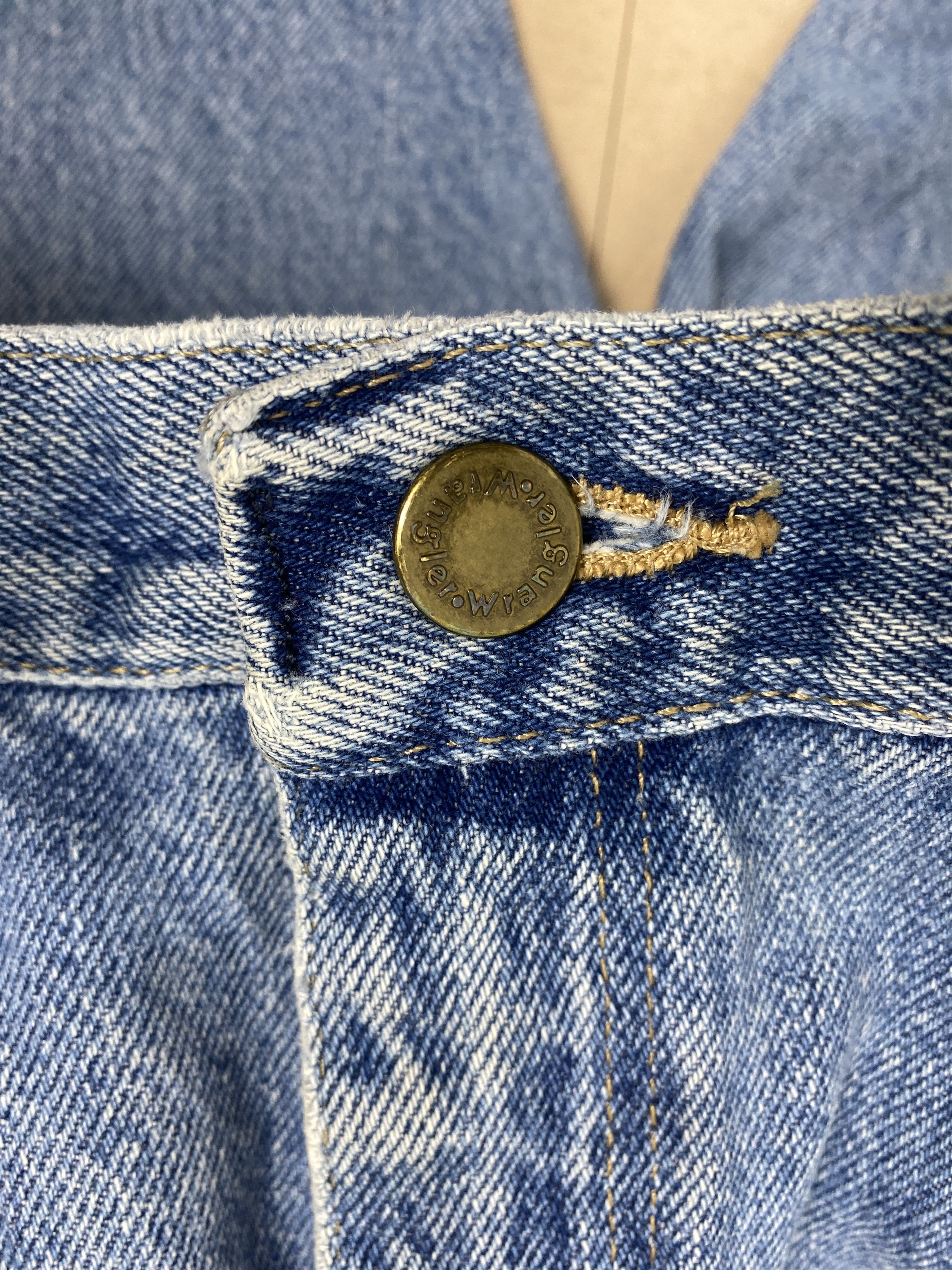 Vintage Vintage Wrangler Straight Cut Faded Mid Wash Jeans Size US 34 / EU 50 - 10 Thumbnail