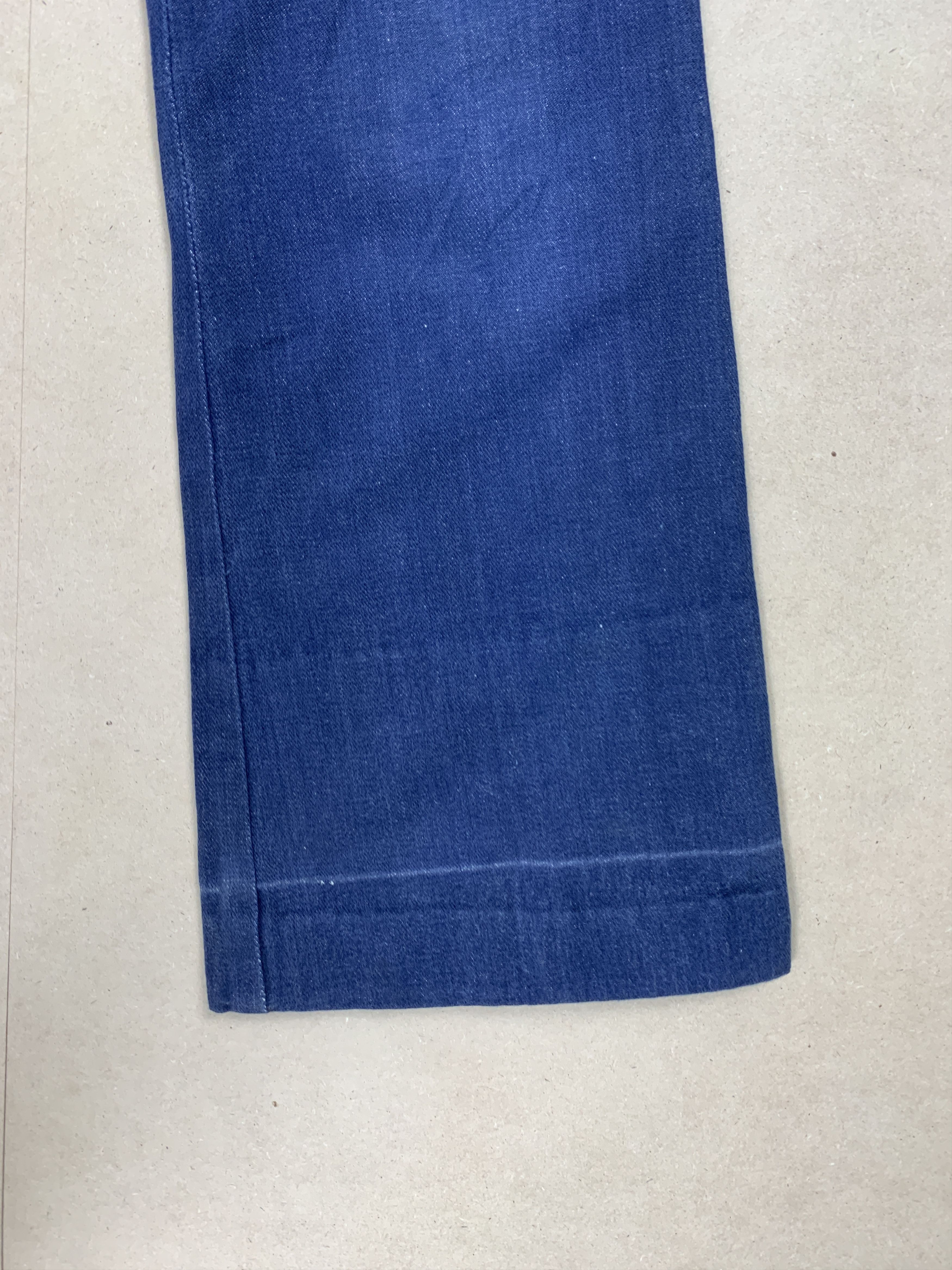 Japanese Brand Vintage 70s Retro Bell Bottom Flared Blue Jeans P0132 Size US 26 / EU 42 - 3 Thumbnail