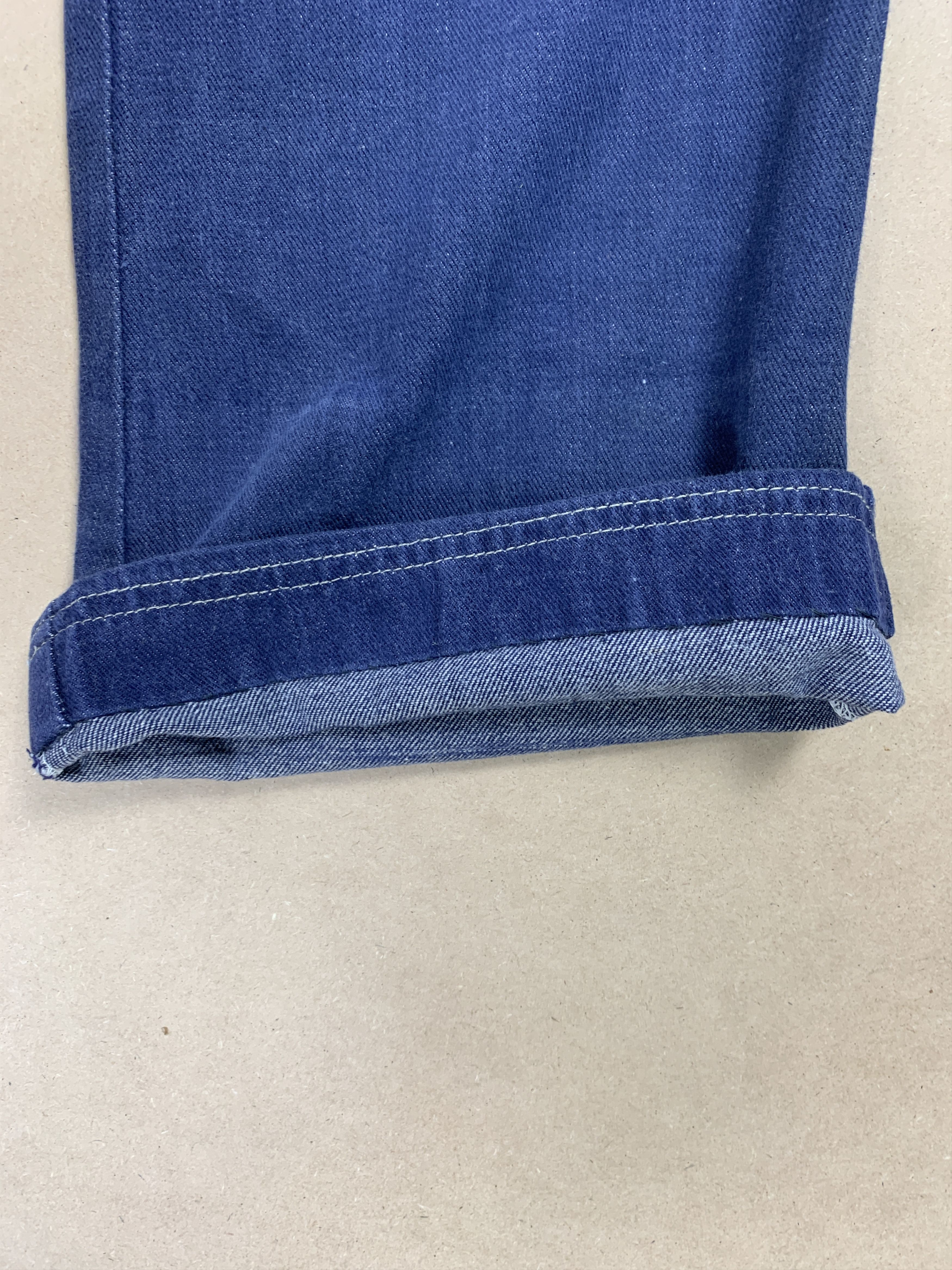 Japanese Brand Vintage 70s Retro Bell Bottom Flared Blue Jeans P0132 Size US 26 / EU 42 - 4 Thumbnail