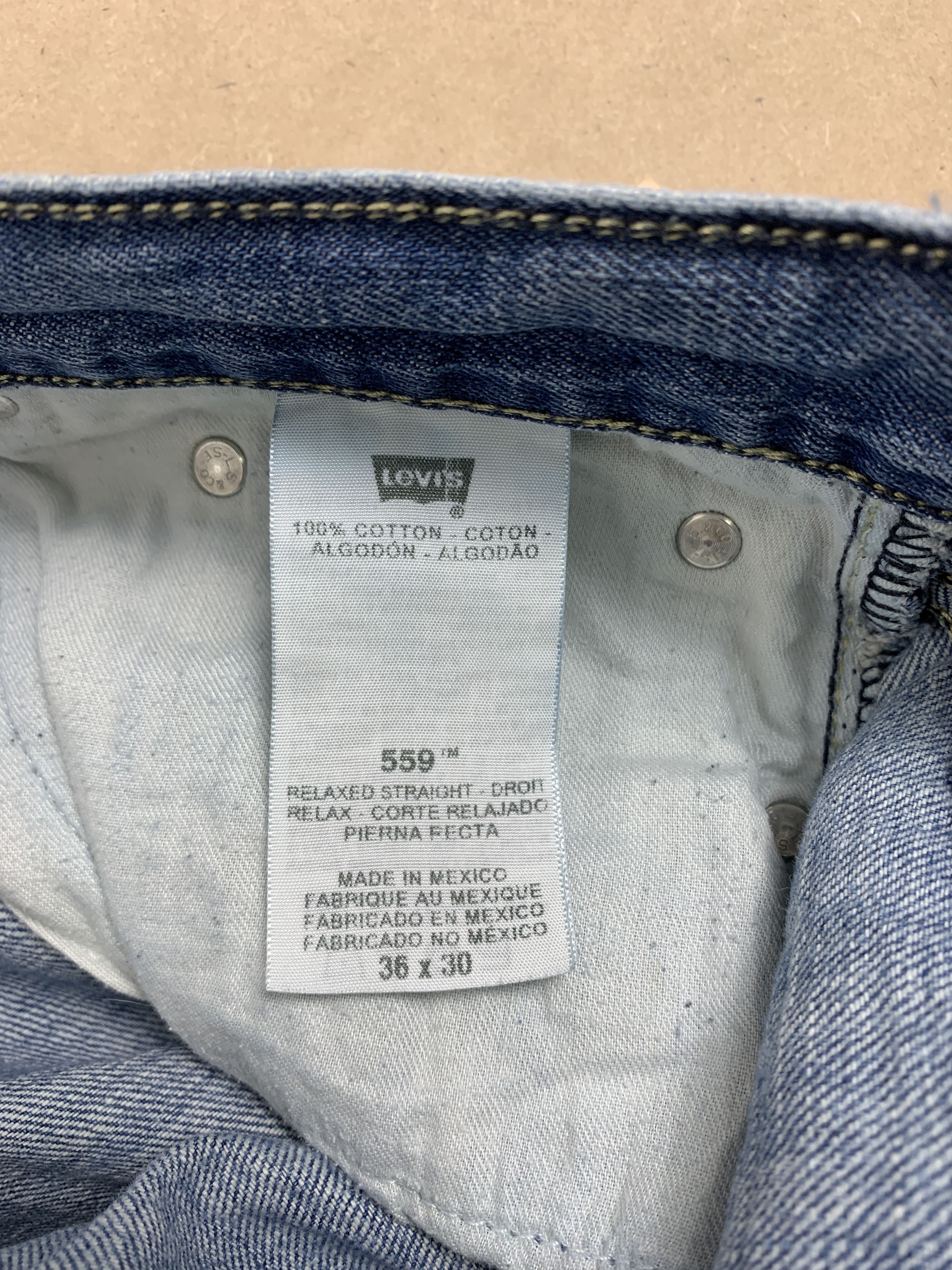 Levi's × Levi's Vintage Clothing × Vintage Vintage Levi's 559 Faded Distressed Blue Jeans Size US 36 / EU 52 - 10 Thumbnail
