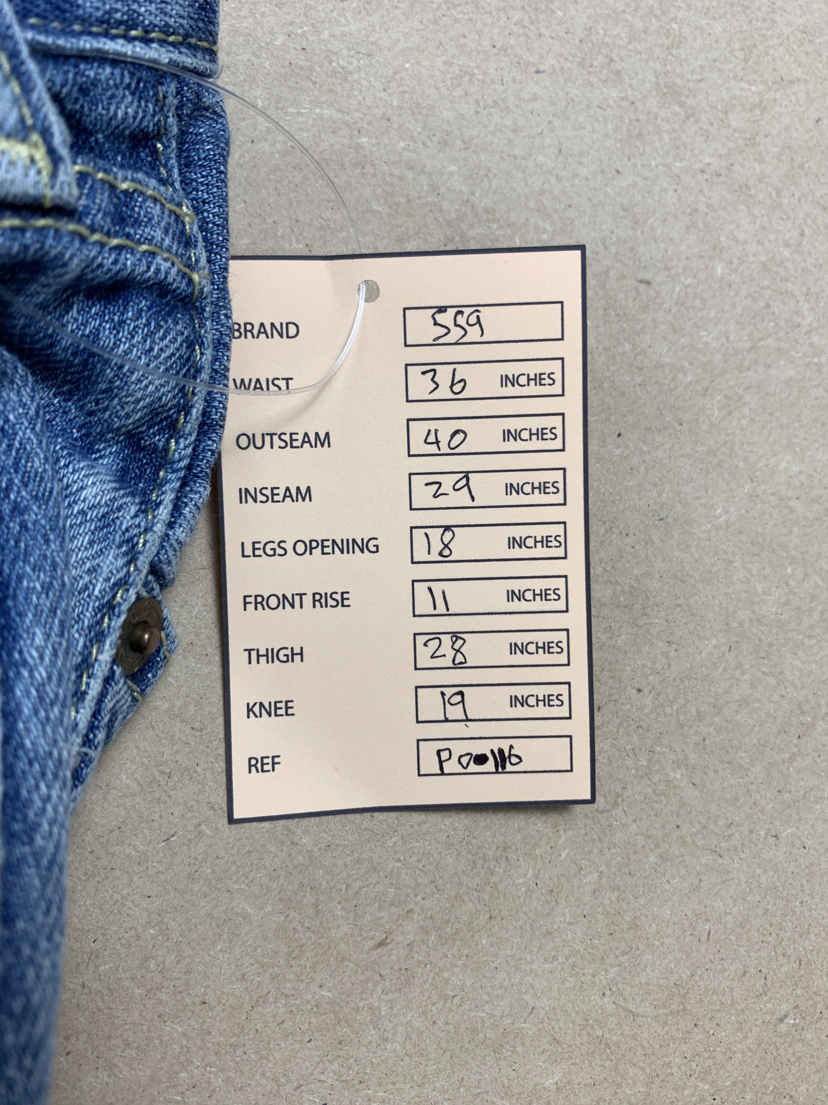 Levi's × Levi's Vintage Clothing × Vintage Vintage Levi's 559 Faded Distressed Blue Jeans Size US 36 / EU 52 - 17 Thumbnail