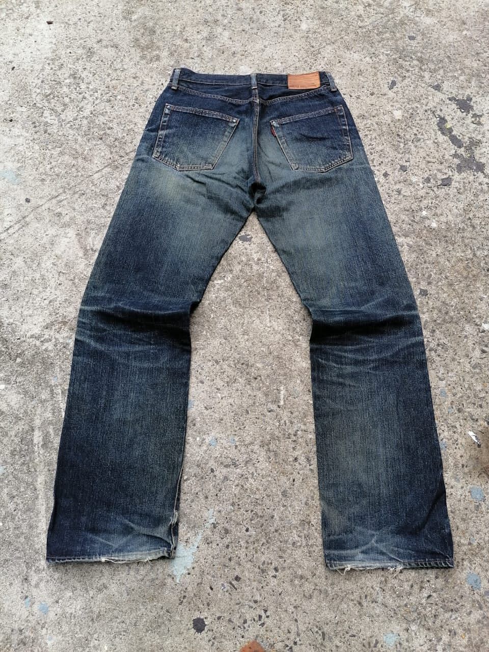 Japanese Brand × Vintage Virus Made In Japan Selvedge Distressed Denim Jeans Size US 30 / EU 46 - 6 Thumbnail