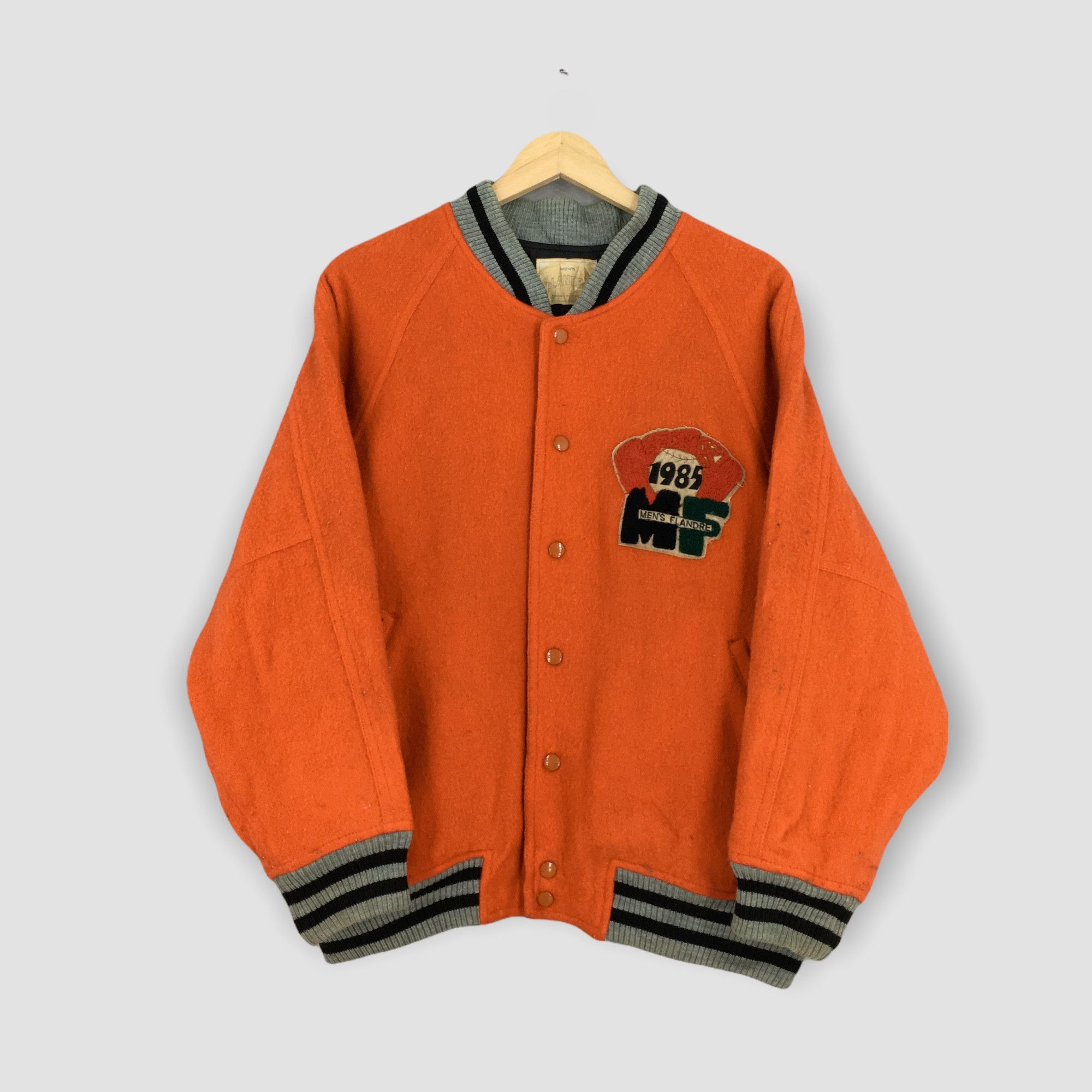 Japanese Brand Vintage 1985 Men's Flandre Japan Wool Jacket Large Size US L / EU 52-54 / 3 - 3 Thumbnail