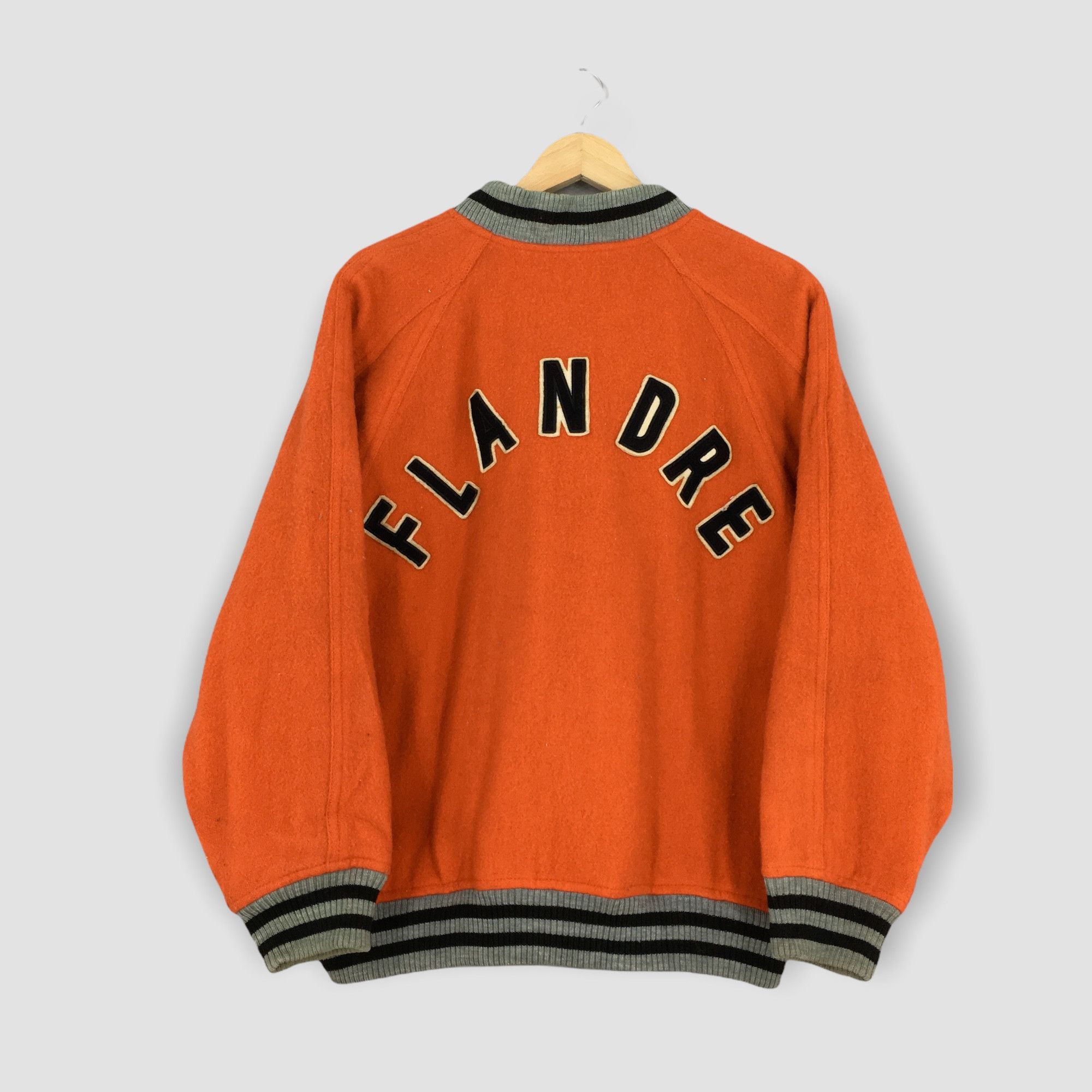Japanese Brand Vintage 1985 Men's Flandre Japan Wool Jacket Large Size US L / EU 52-54 / 3 - 1 Thumbnail