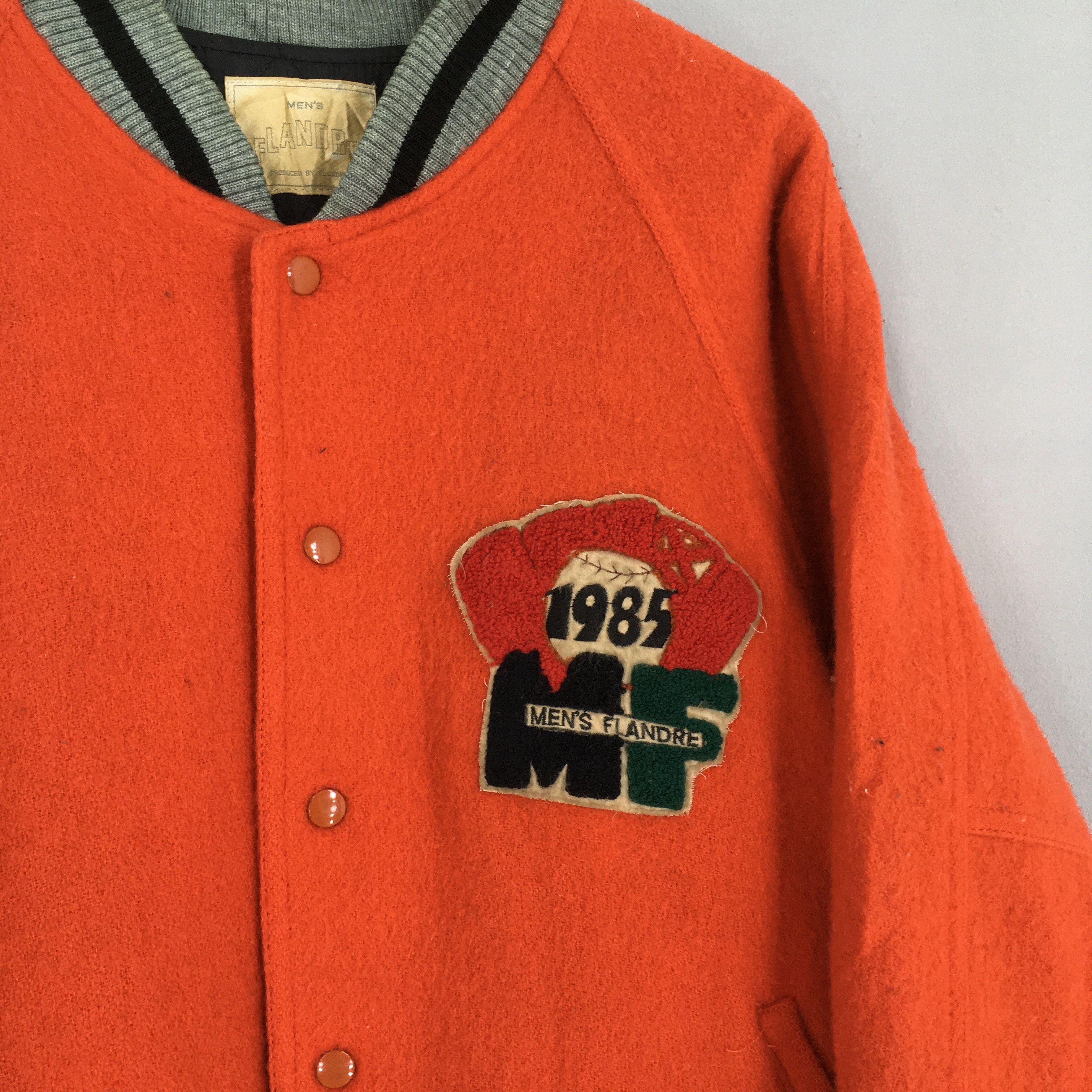 Japanese Brand Vintage 1985 Men's Flandre Japan Wool Jacket Large Size US L / EU 52-54 / 3 - 6 Thumbnail