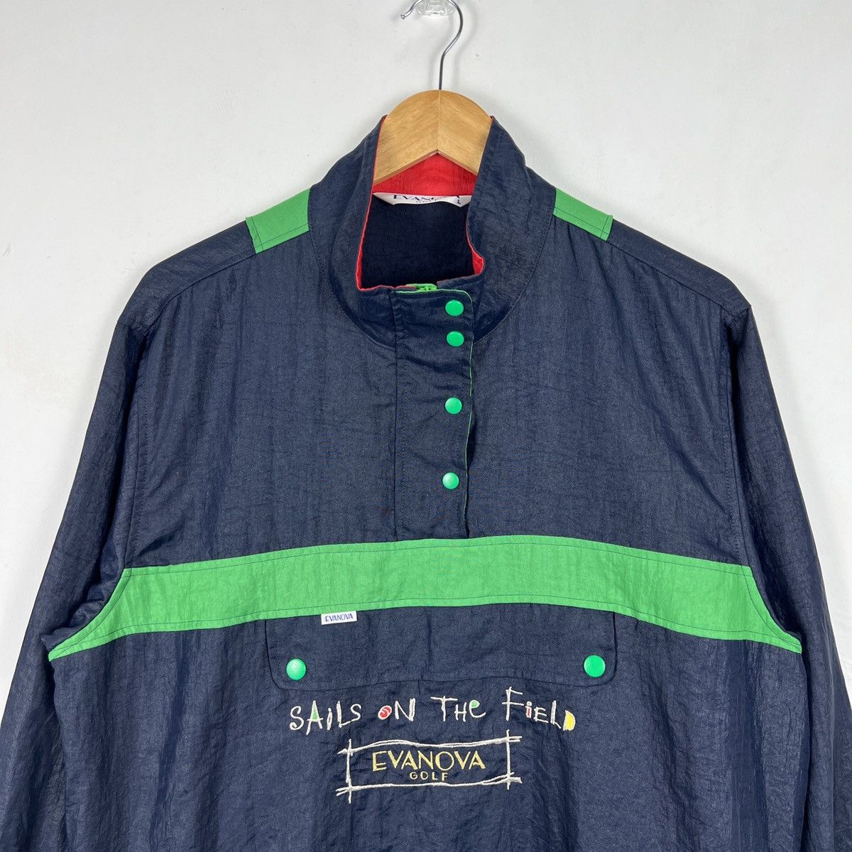 Japanese Brand Vintage Evanova Mizuno Half Zip Size US L / EU 52-54 / 3 - 2 Thumbnail