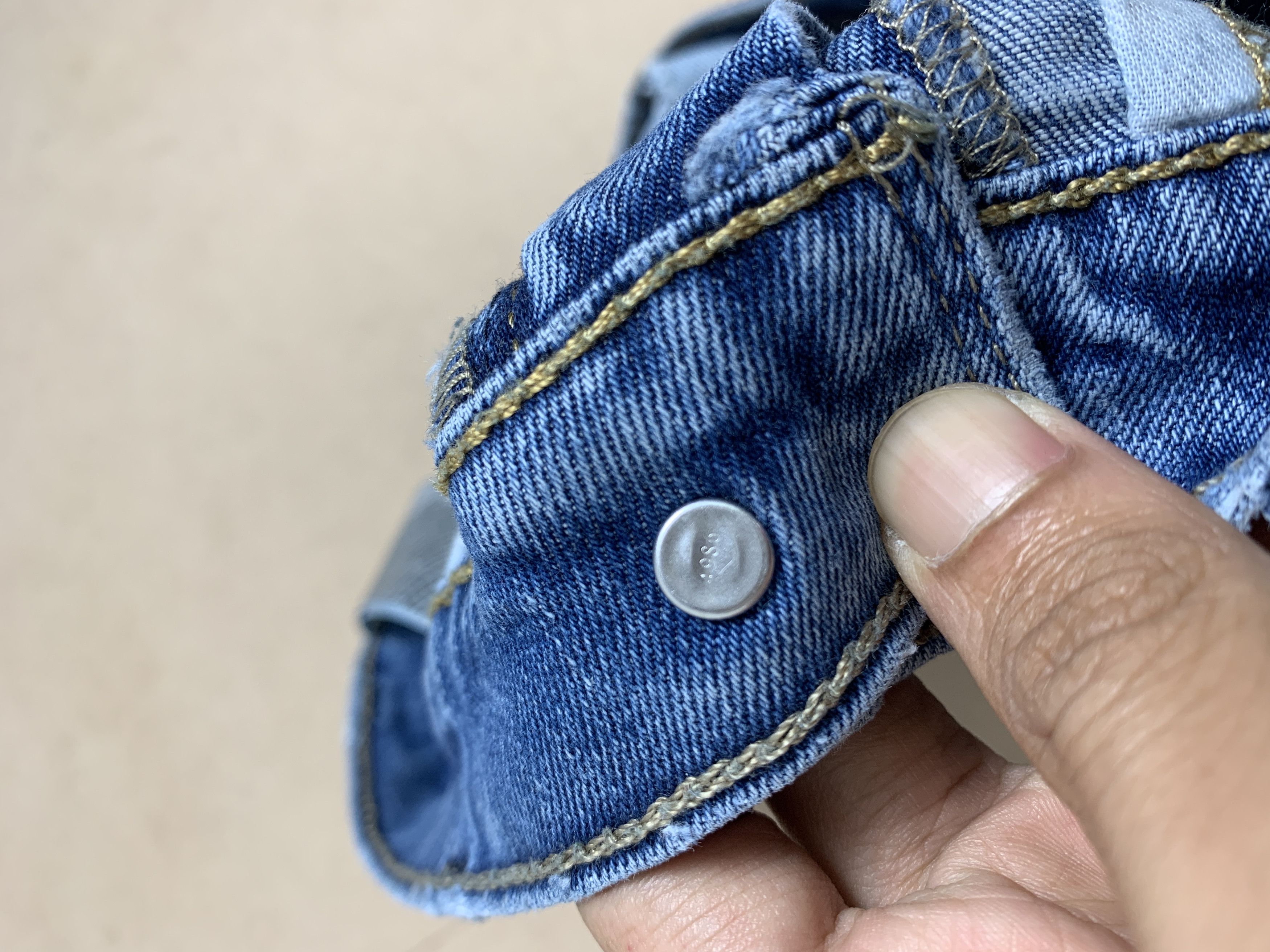 Levi's × Vintage Vintage Levis 513 Straight Cut Faded Mid Wash Jeans Size US 27 - 17 Thumbnail
