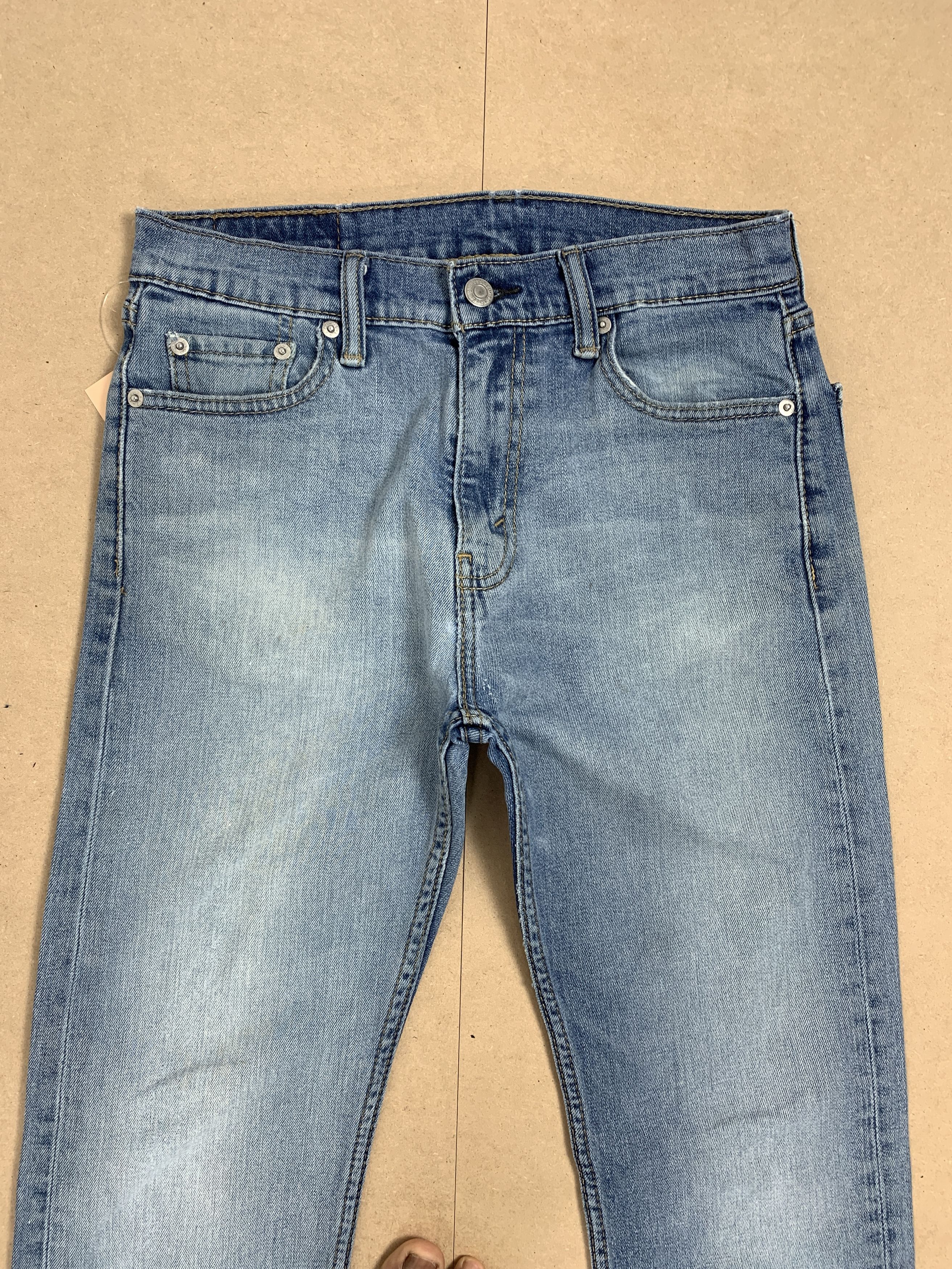 Levi's × Vintage Vintage Levis 513 Straight Cut Faded Mid Wash Jeans Size US 27 - 2 Thumbnail