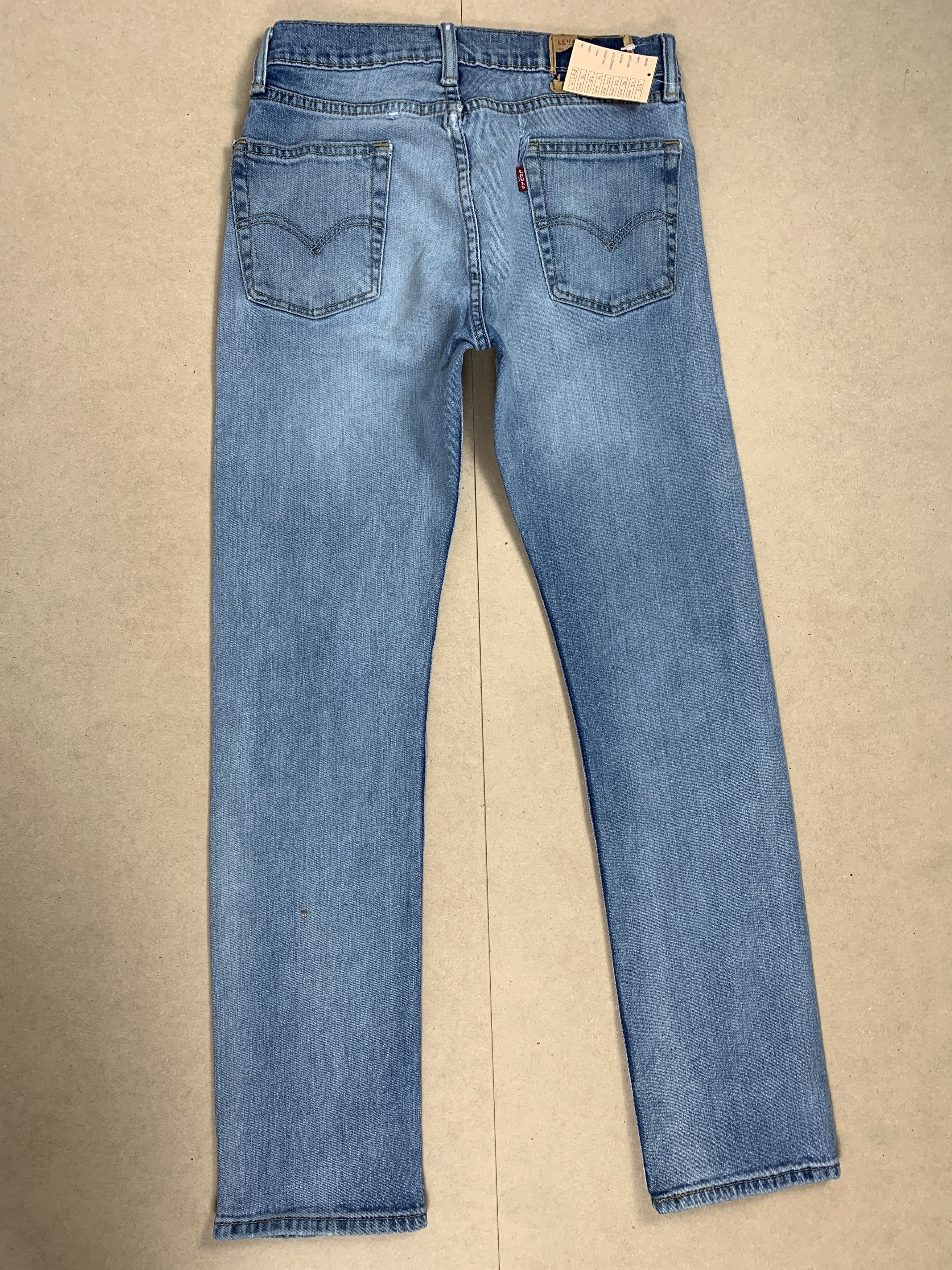 Levi's × Vintage Vintage Levis 513 Straight Cut Faded Mid Wash Jeans Size US 27 - 5 Thumbnail
