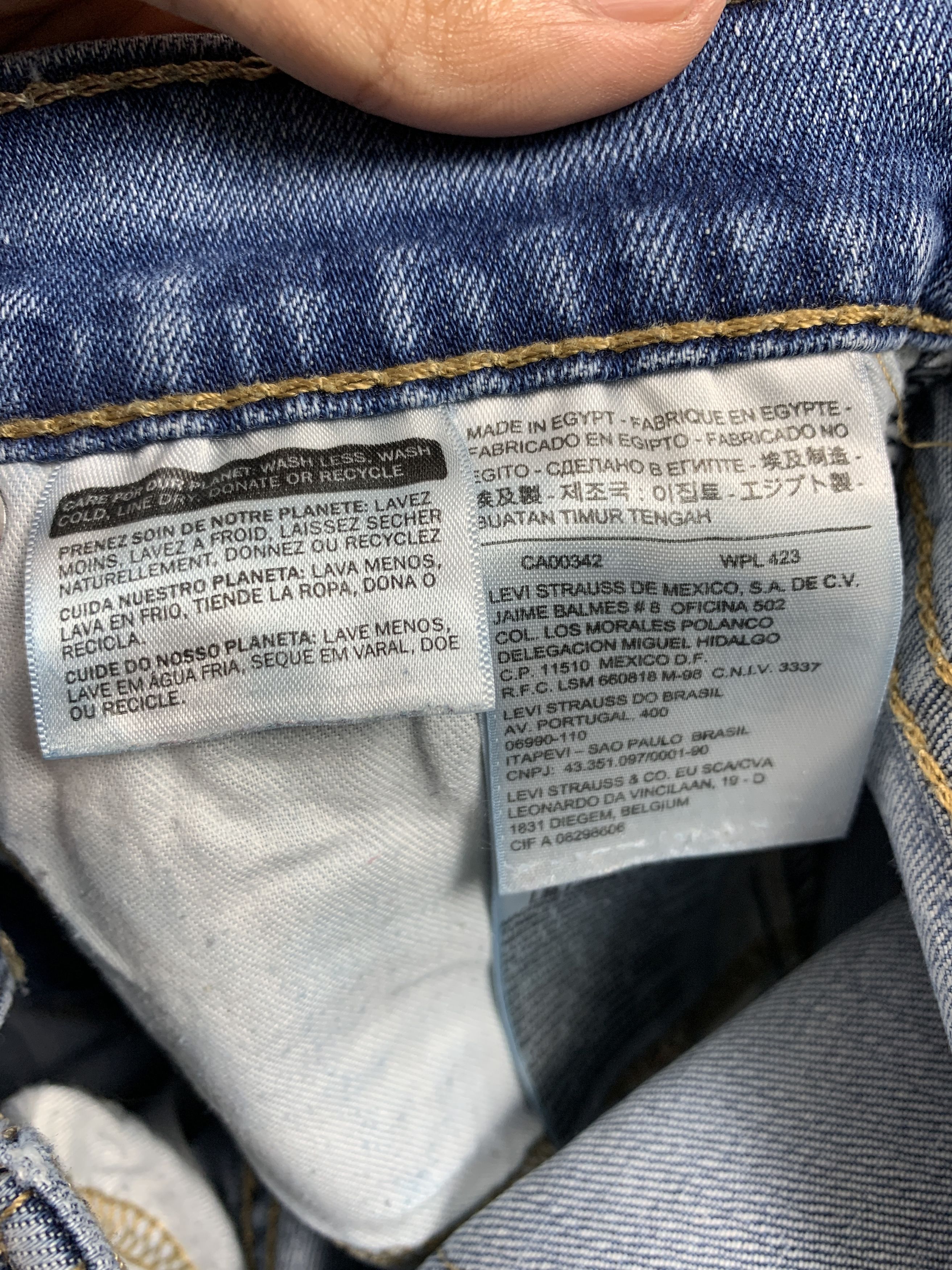 Levi's × Vintage Vintage Levis 513 Straight Cut Faded Mid Wash Jeans Size US 27 - 11 Thumbnail