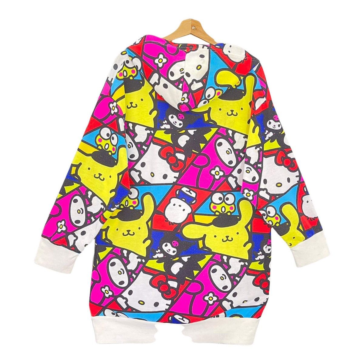 Japanese Brand Hello Kitty Allover Print Zipper Hoodies Size L Size US L / EU 52-54 / 3 - 6 Thumbnail
