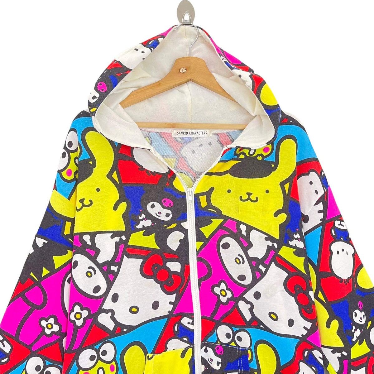 Japanese Brand Hello Kitty Allover Print Zipper Hoodies Size L Size US L / EU 52-54 / 3 - 4 Thumbnail