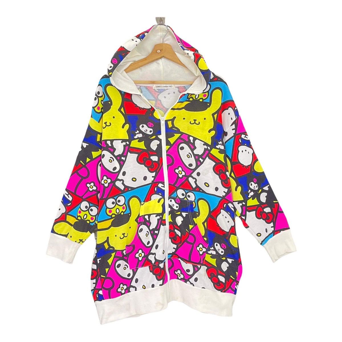 Japanese Brand Hello Kitty Allover Print Zipper Hoodies Size L Size US L / EU 52-54 / 3 - 1 Thumbnail