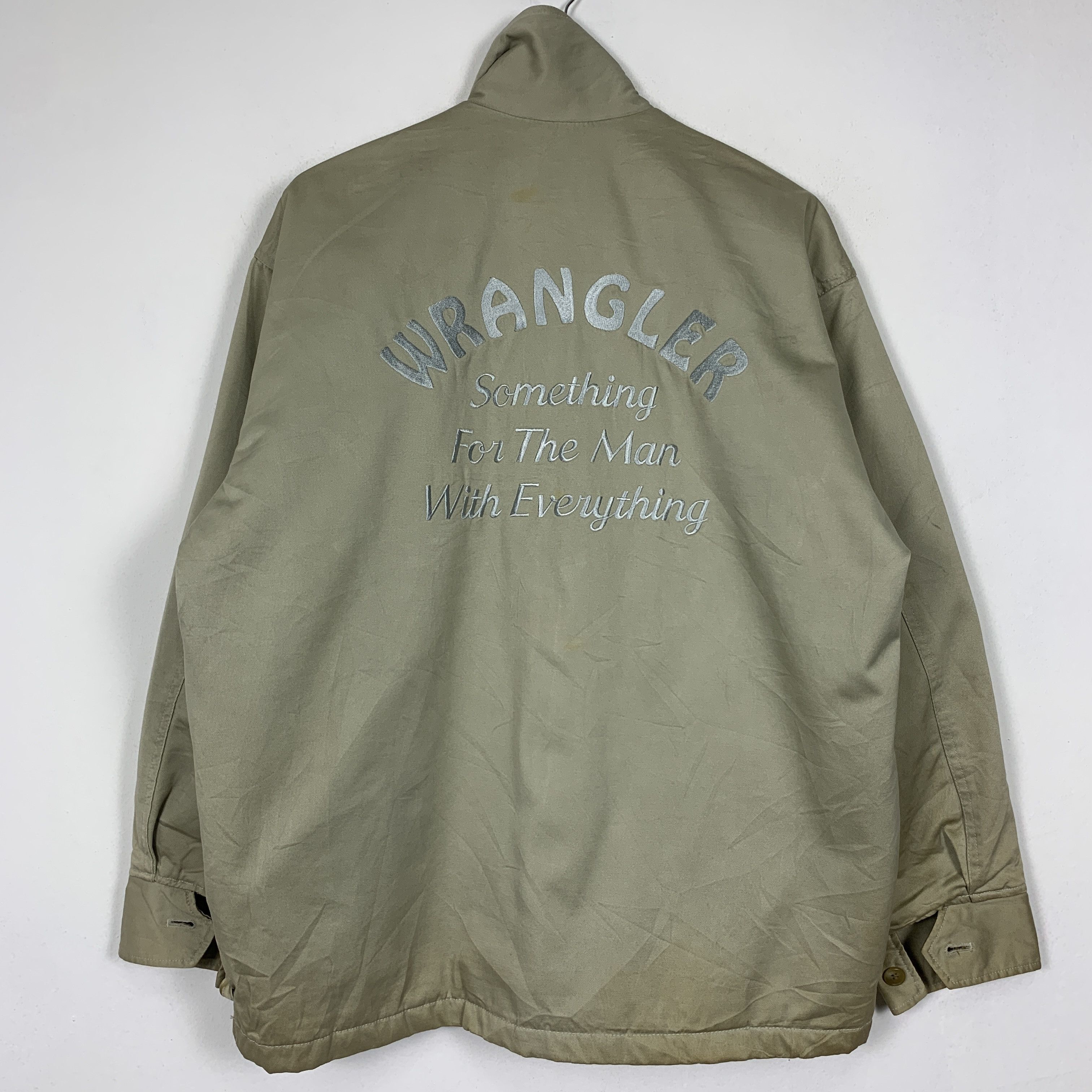 Wrangler Vintage Wrangler Worker Patches Zip Up Jacket Size US L / EU 52-54 / 3 - 8 Thumbnail