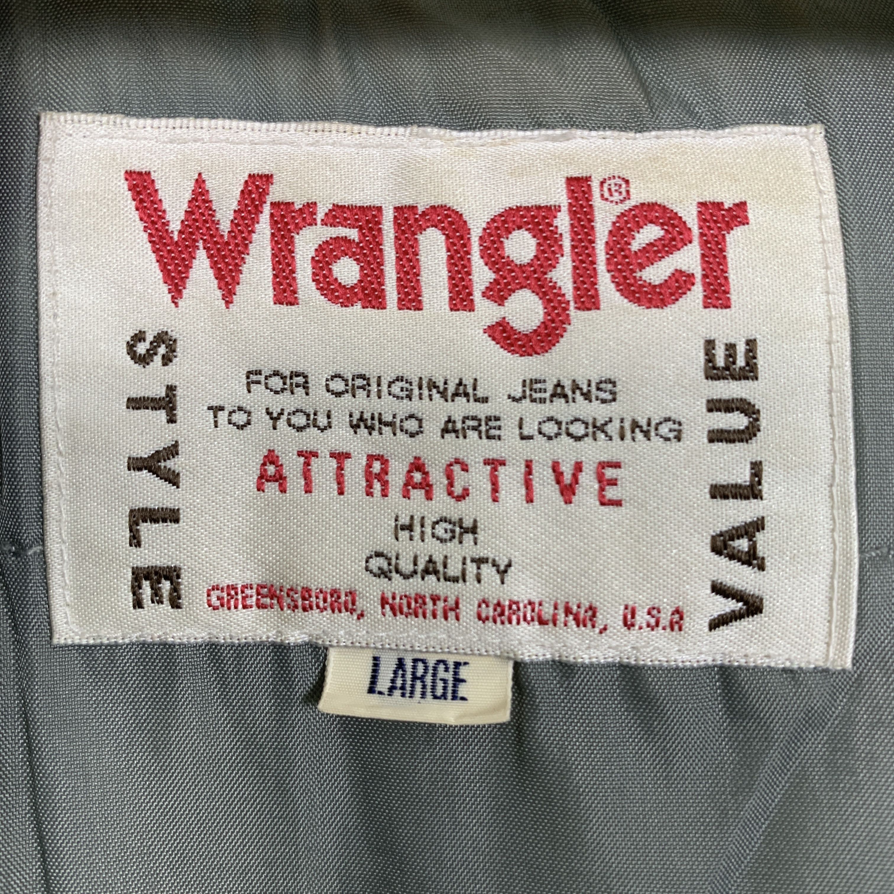 Wrangler Vintage Wrangler Worker Patches Zip Up Jacket Size US L / EU 52-54 / 3 - 11 Thumbnail