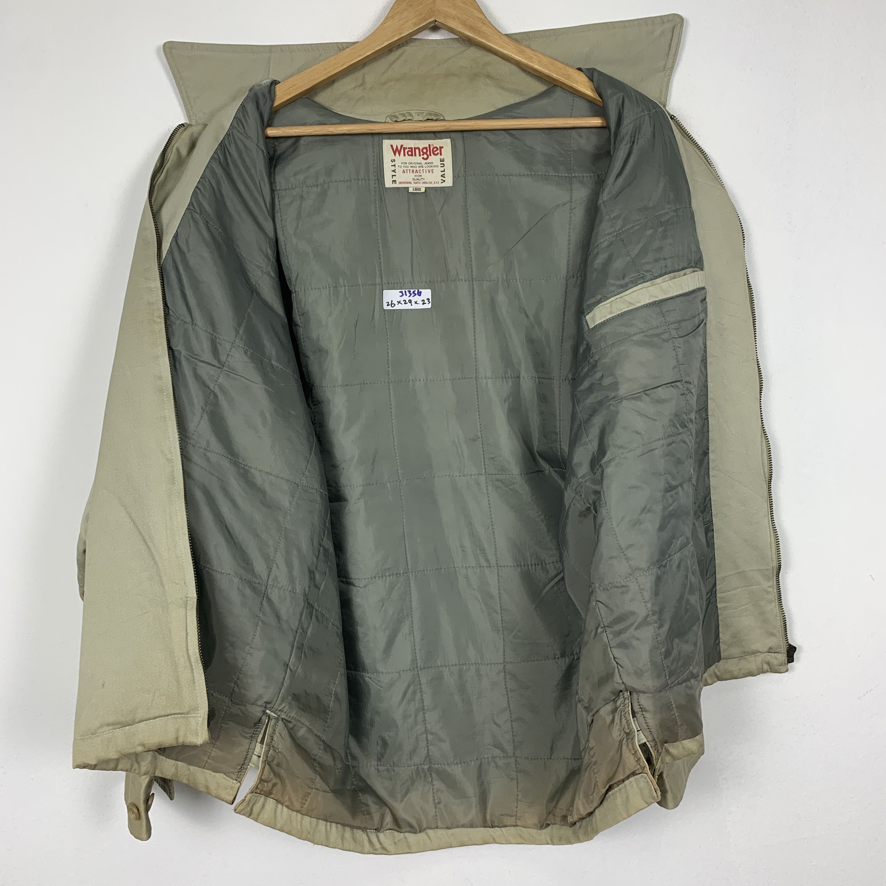 Wrangler Vintage Wrangler Worker Patches Zip Up Jacket Size US L / EU 52-54 / 3 - 10 Thumbnail