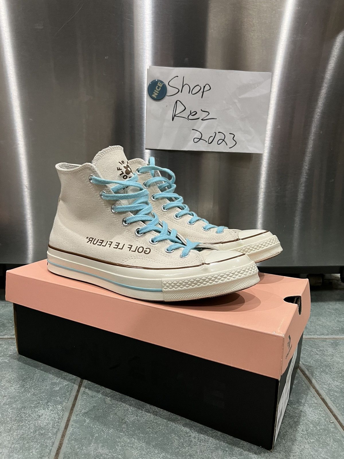 Converse × Tyler The Creator Golf Le Fleur High Parcment Size US 9.5 / EU 42-43 - 1 Thumbnail