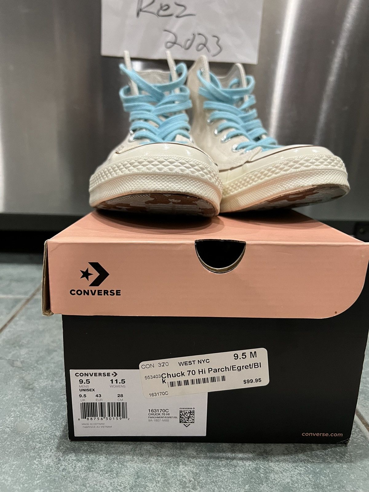 Converse × Tyler The Creator Golf Le Fleur High Parcment Size US 9.5 / EU 42-43 - 8 Thumbnail