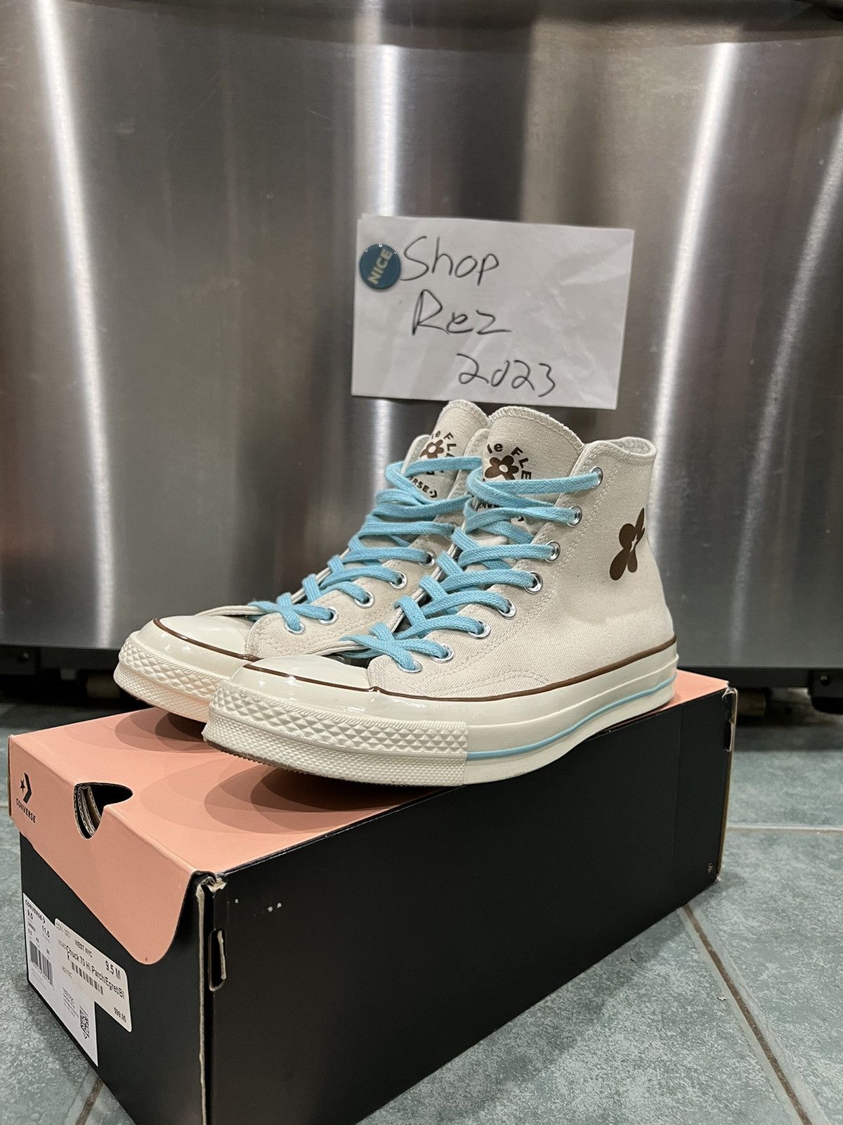 Converse × Tyler The Creator Golf Le Fleur High Parcment Size US 9.5 / EU 42-43 - 2 Thumbnail