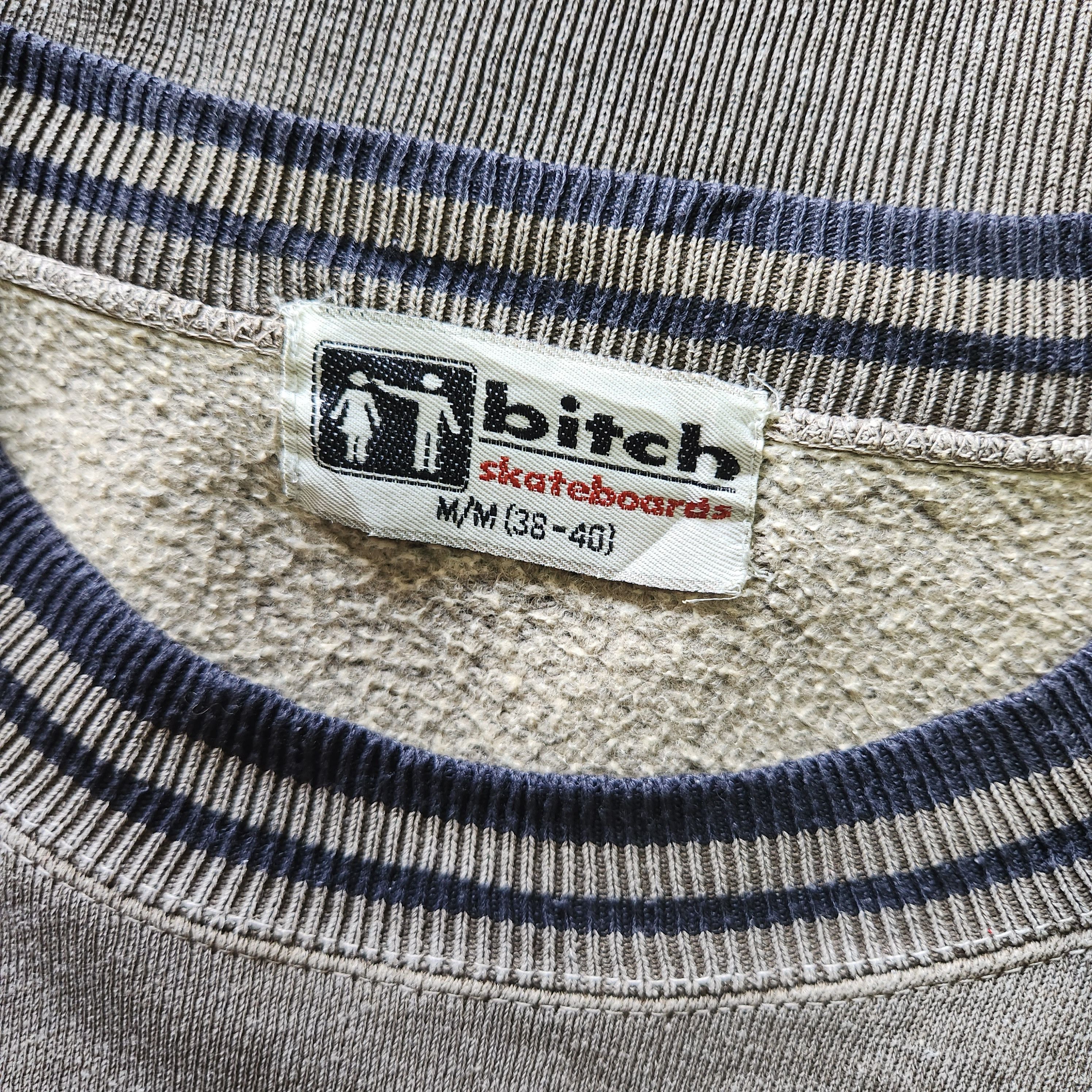 Sex Skateboards × Vintage Vintage 80s Bitch Skategang Jumper Sweatshirts Streetwear Size US M / EU 48-50 / 2 - 12 Thumbnail