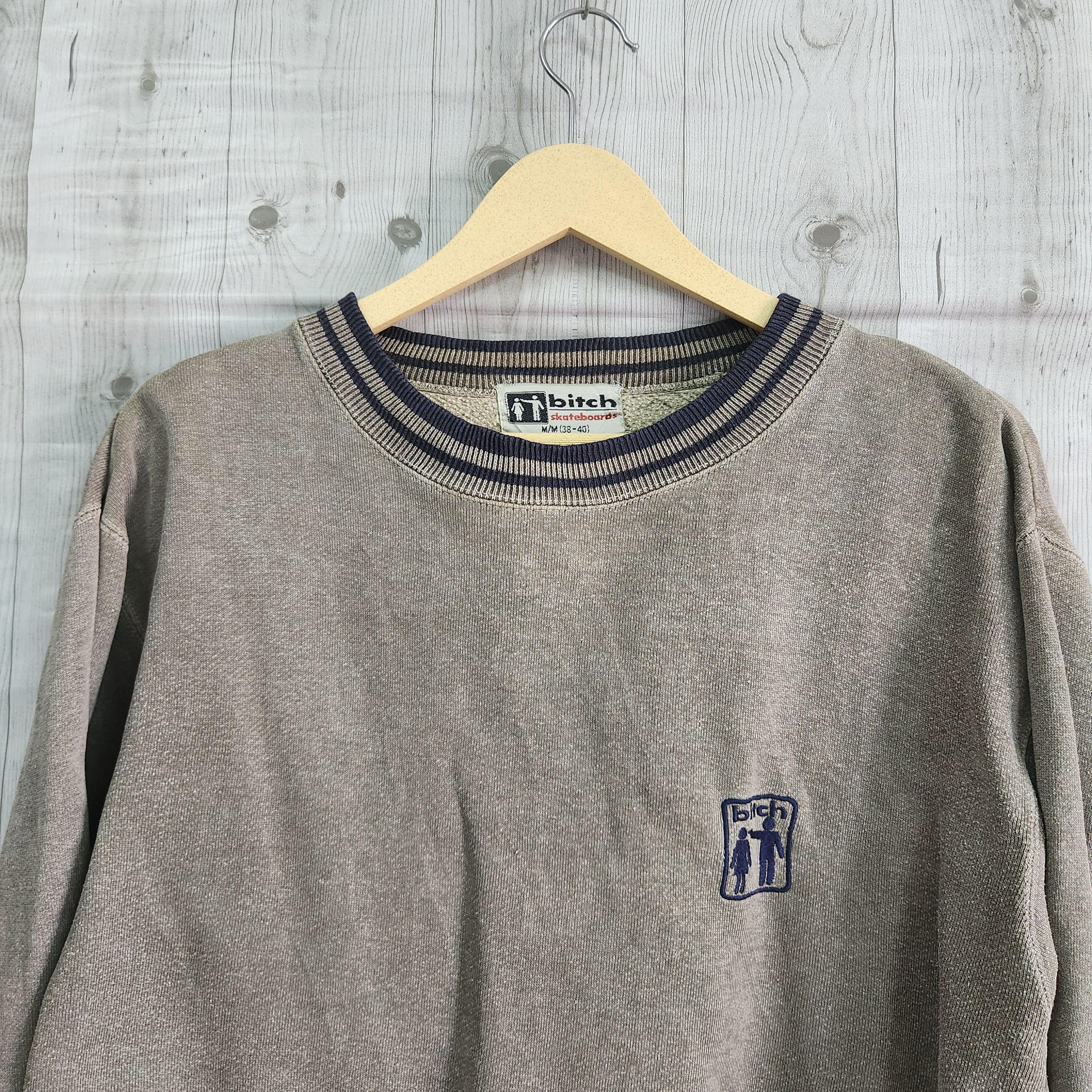 Sex Skateboards × Vintage Vintage 80s Bitch Skategang Jumper Sweatshirts Streetwear Size US M / EU 48-50 / 2 - 9 Thumbnail