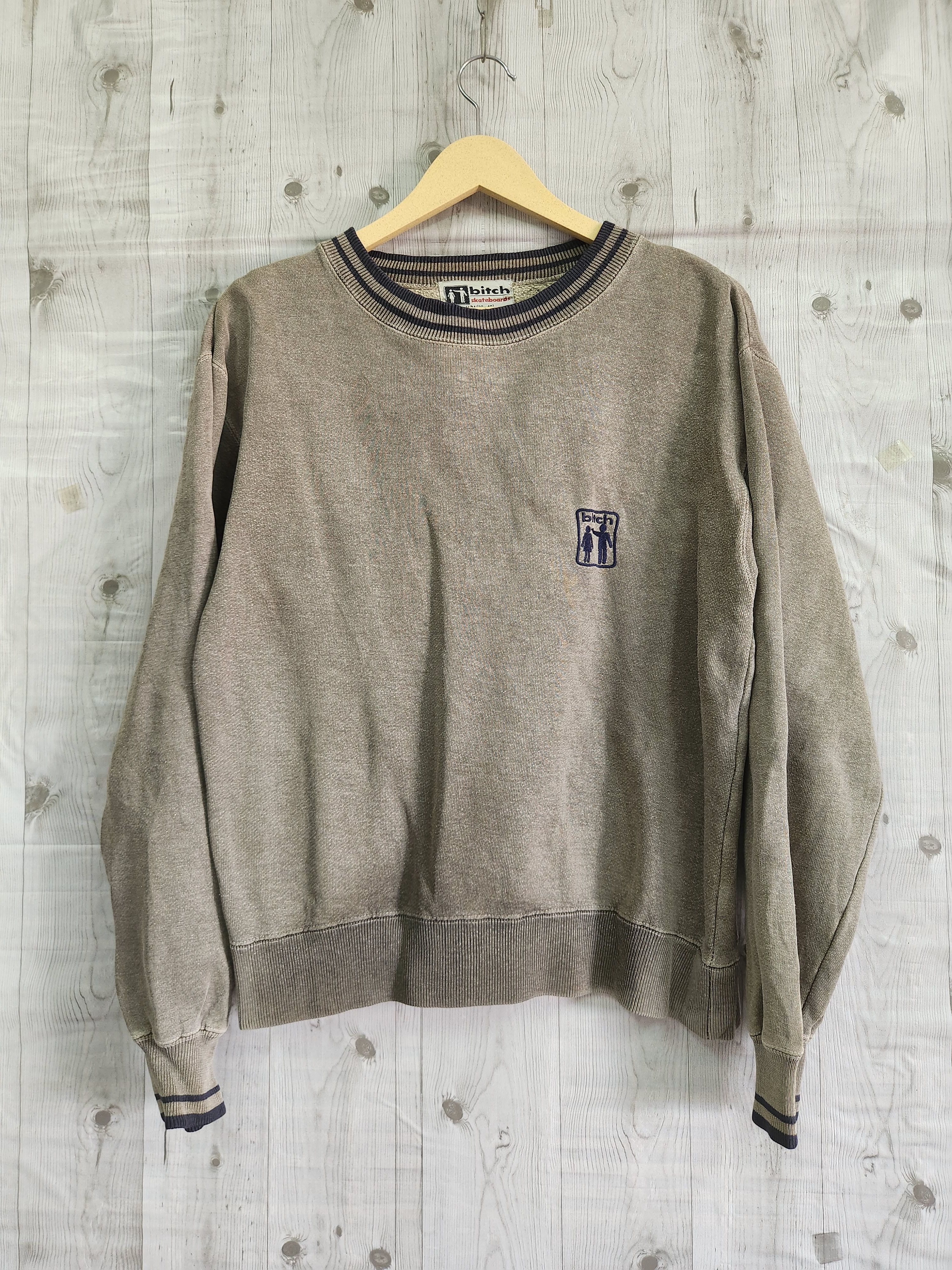 Sex Skateboards × Vintage Vintage 80s Bitch Skategang Jumper Sweatshirts Streetwear Size US M / EU 48-50 / 2 - 1 Thumbnail