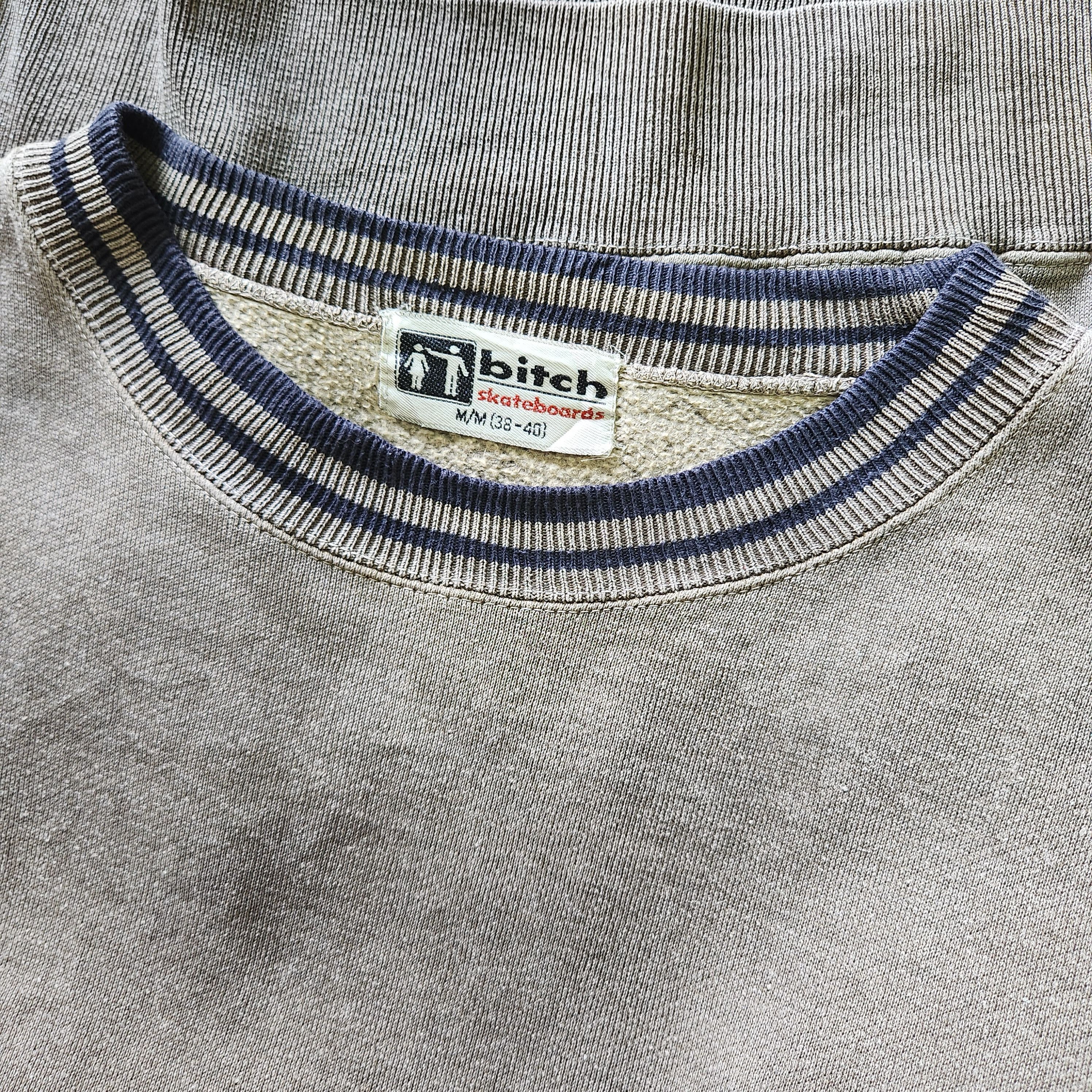 Sex Skateboards × Vintage Vintage 80s Bitch Skategang Jumper Sweatshirts Streetwear Size US M / EU 48-50 / 2 - 14 Thumbnail
