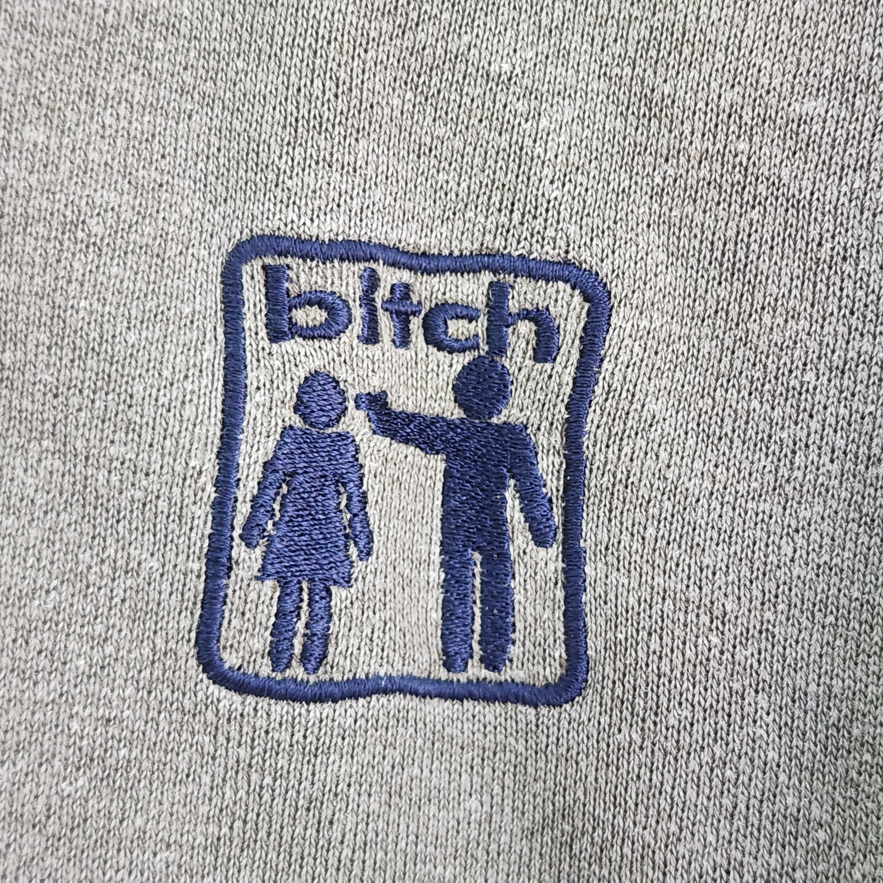 Sex Skateboards × Vintage Vintage 80s Bitch Skategang Jumper Sweatshirts Streetwear Size US M / EU 48-50 / 2 - 5 Thumbnail
